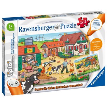 Ravensburger Puzzle tiptoi für kleine Entdecker Bauernhof, Puzzleteile