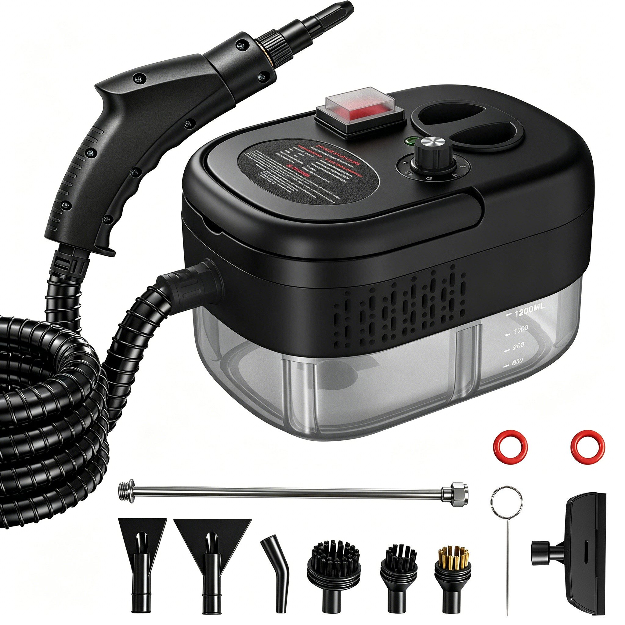Luckice Dampfreiniger 2500-W Serie Handdampfreiniger, tragbarer Reiniger, Küchenreiniger, geeignet für Böden, Fenster und Küchen.