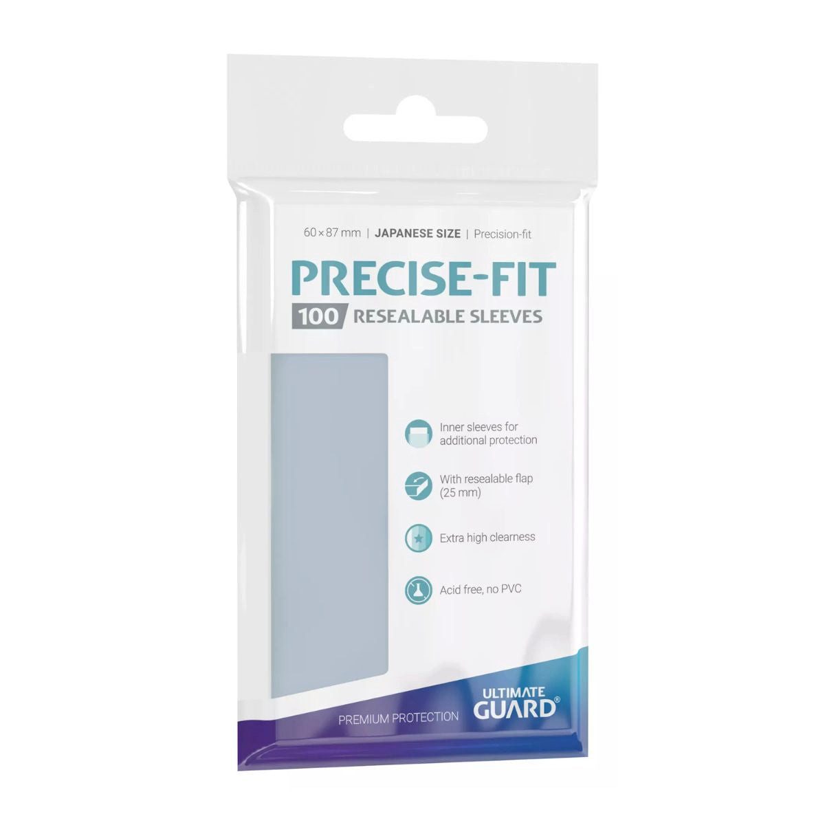 Sammelkarte Precise-Fit Resealable Sleeves Japanische Größe (100)