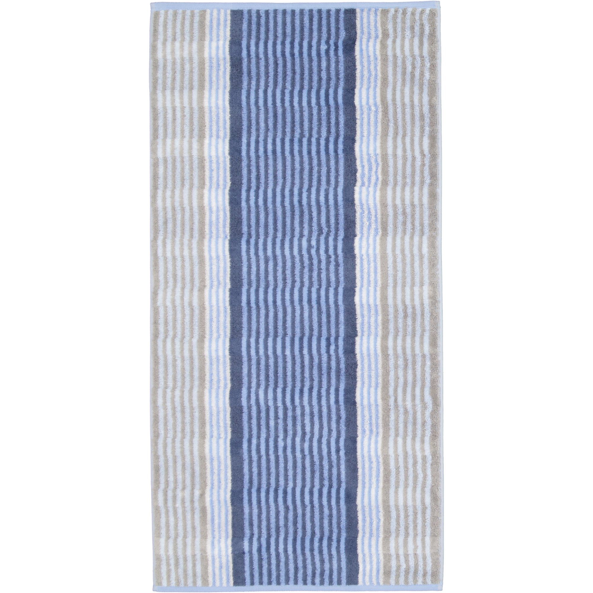 Cawö Handtücher Noblesse Harmony Streifen 100% Baumwolle 1085, blau