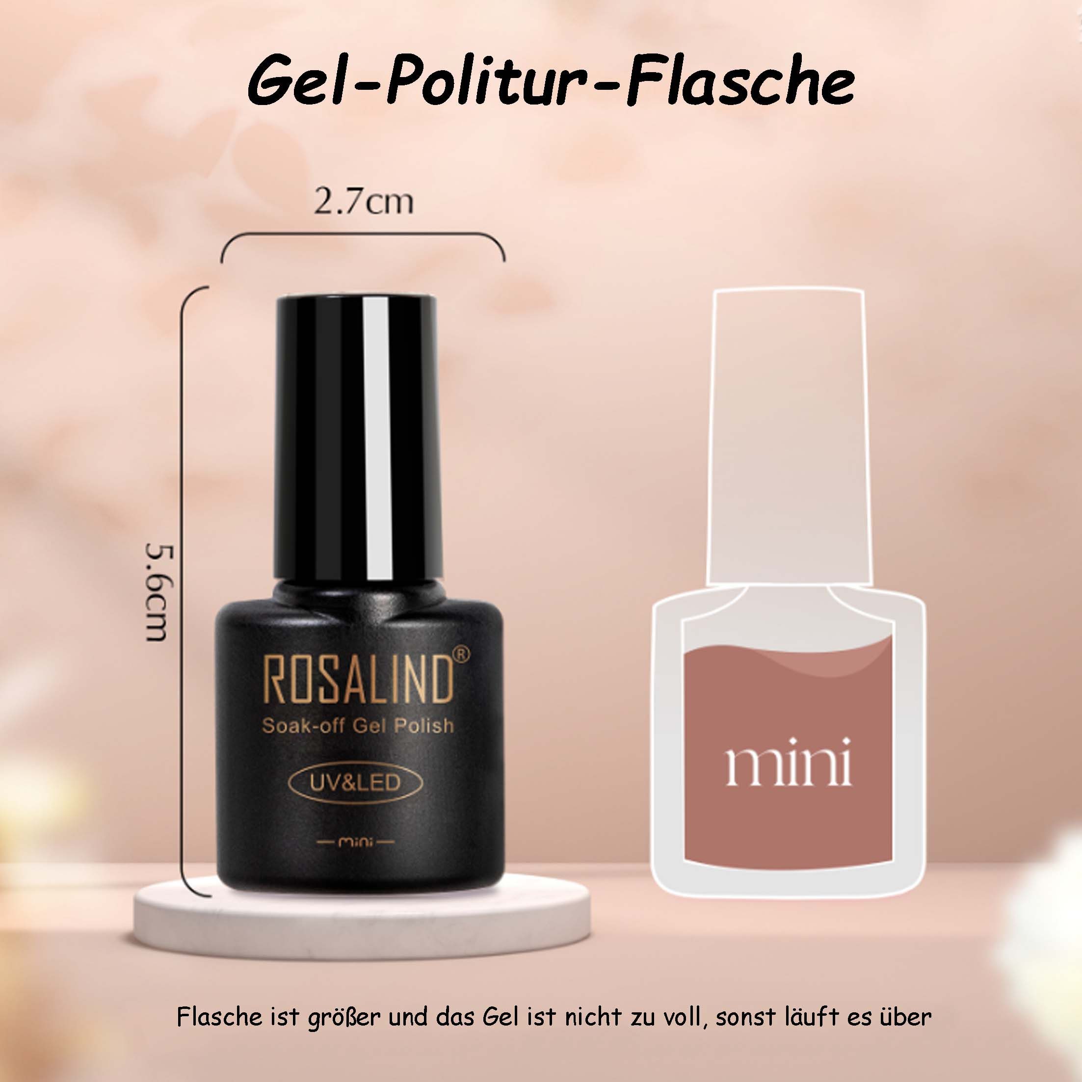 KINSI UV-Nagellack-Set Nude Nagellack Gel, 35 Farben Nagellack Gel + 3 Funktionsgel, 38-tlg., Gesunde und sichere Materialien, lang anhaltender Glanz – Bild 5 von 5