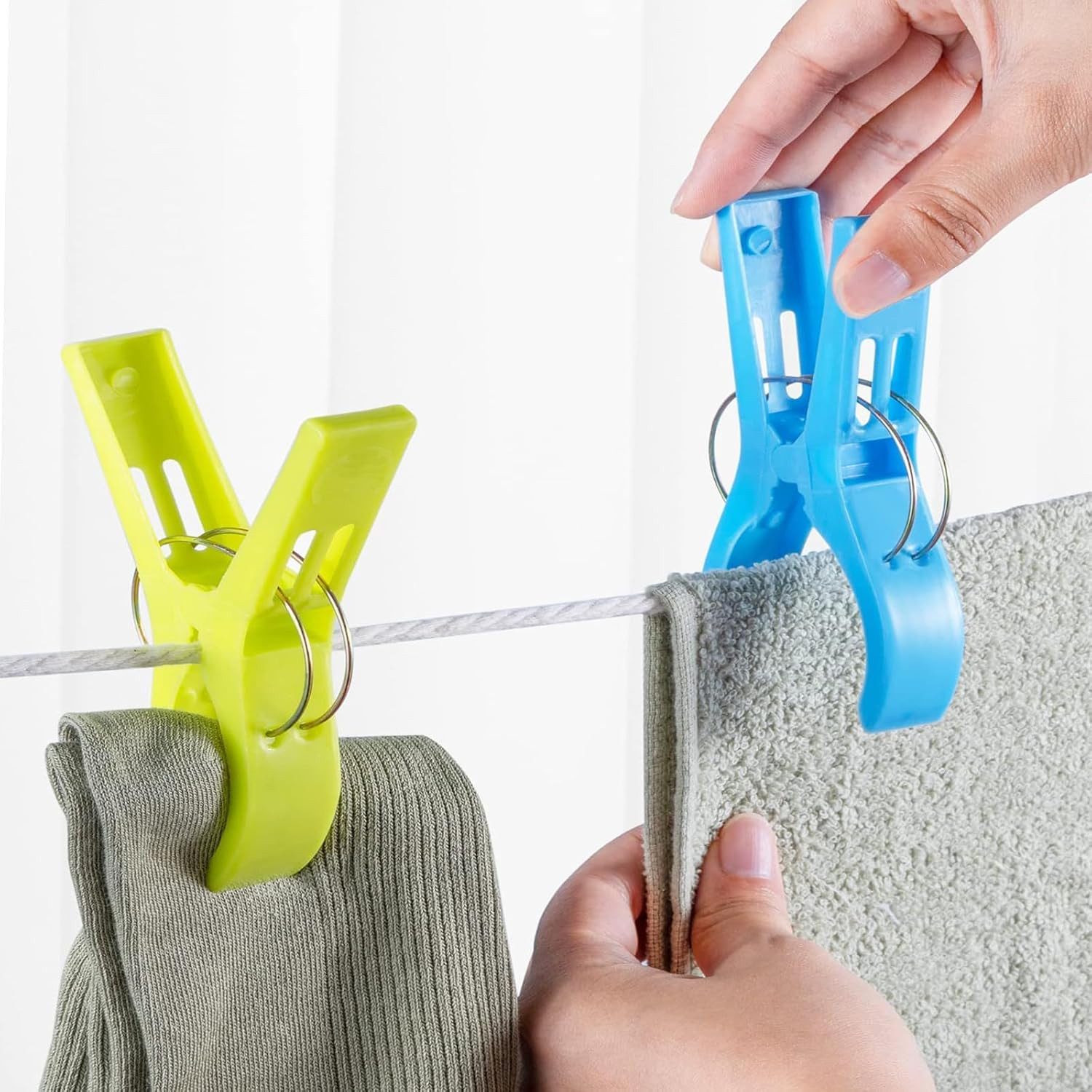 FELIXLEO Handtuchklemme handtuchklammern,16Stück Wäscheklammern Handtuch kl günstig online kaufen