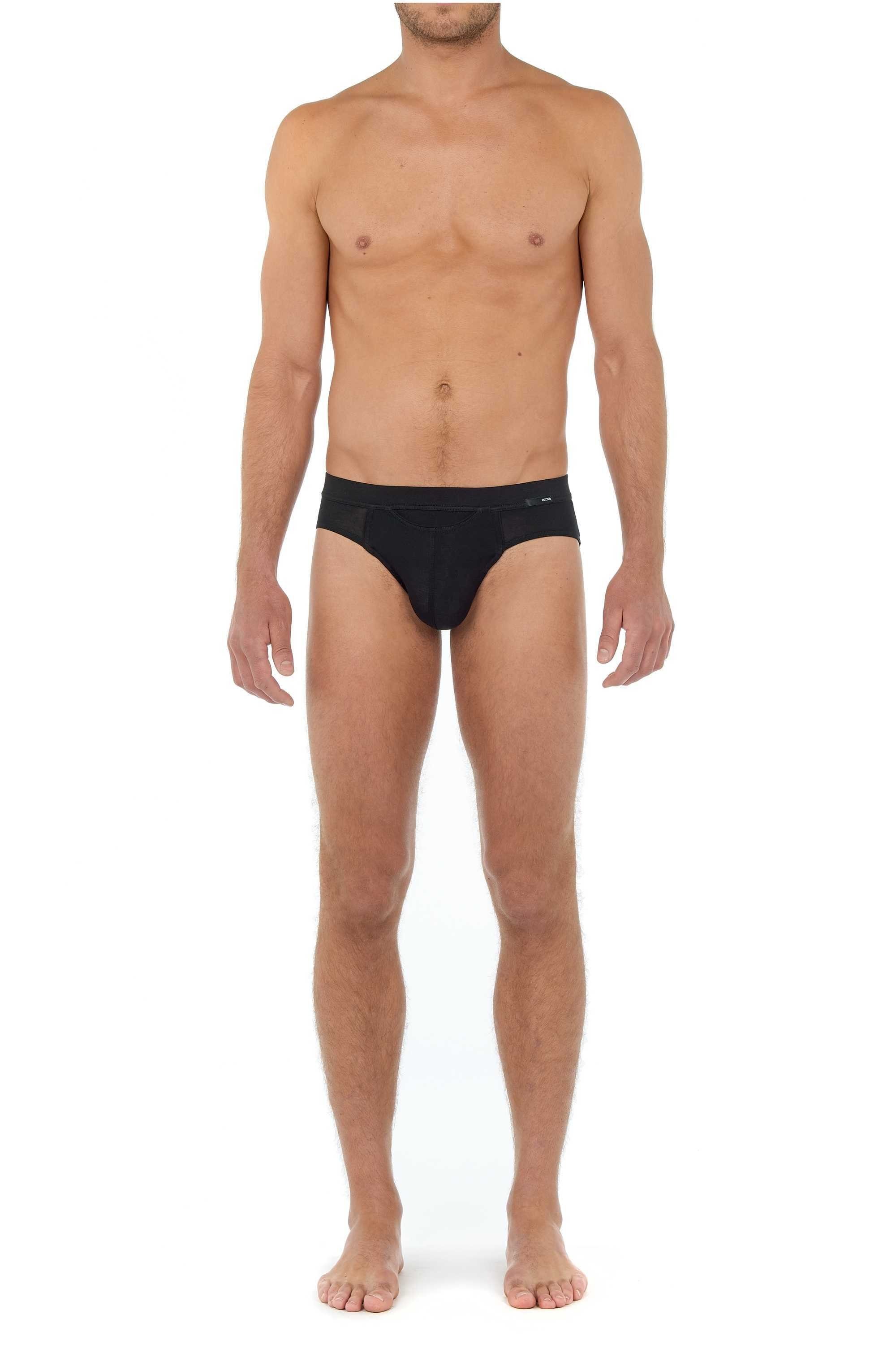 Tencel Herren Mini Slip - Schwarz Slip Brief soft, Comfort Hom