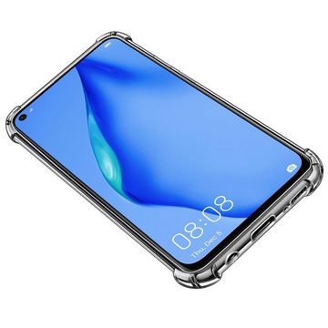 CoolGadget Handyhülle Anti Shock Rugged Case für Huawei P40 Lite 6,4 Zoll, Slim Cover mit Kantenschutz Schutzhülle für P40 Lite Hülle Transparent