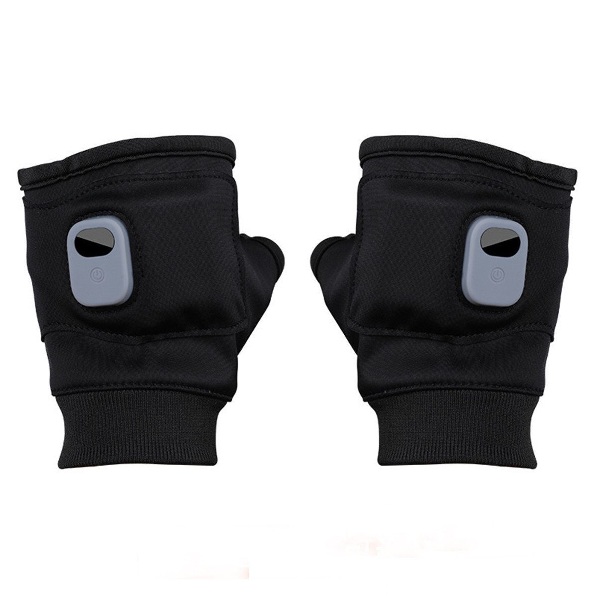 feinlux Winter-Arbeitshandschuhe Beheizbare Fingerlose Handschuhe (Packung, beheizbare Handschuhe) USB-aufladbar Einstellbar Halbfinger Handschuhe für Innen