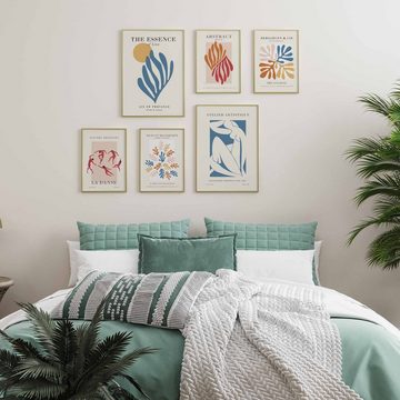 Heimlich Poster »Set als Wohnzimmer Deko, Bilder DINA3 & DINA4, Abstrakt Matisse Modern«, Abstrakt
