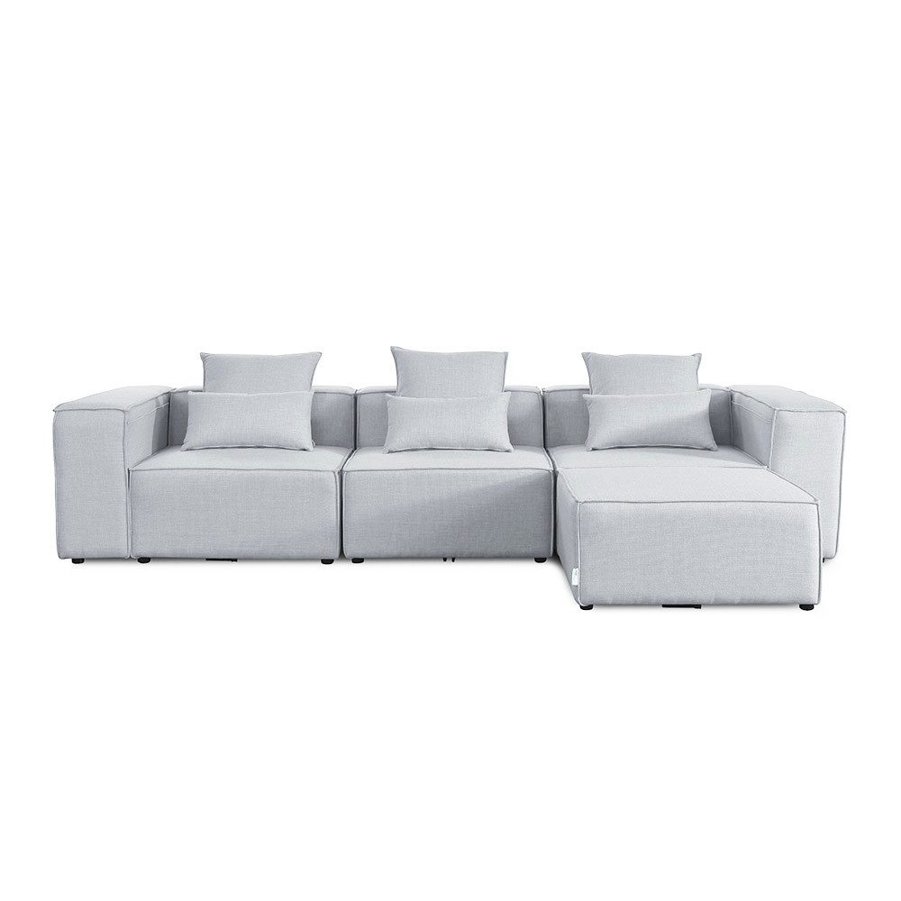 HOME DELUXE Ecksofa Modulares Sofa FINO - L, individuell Stellbar 4 Teile, günstig online kaufen