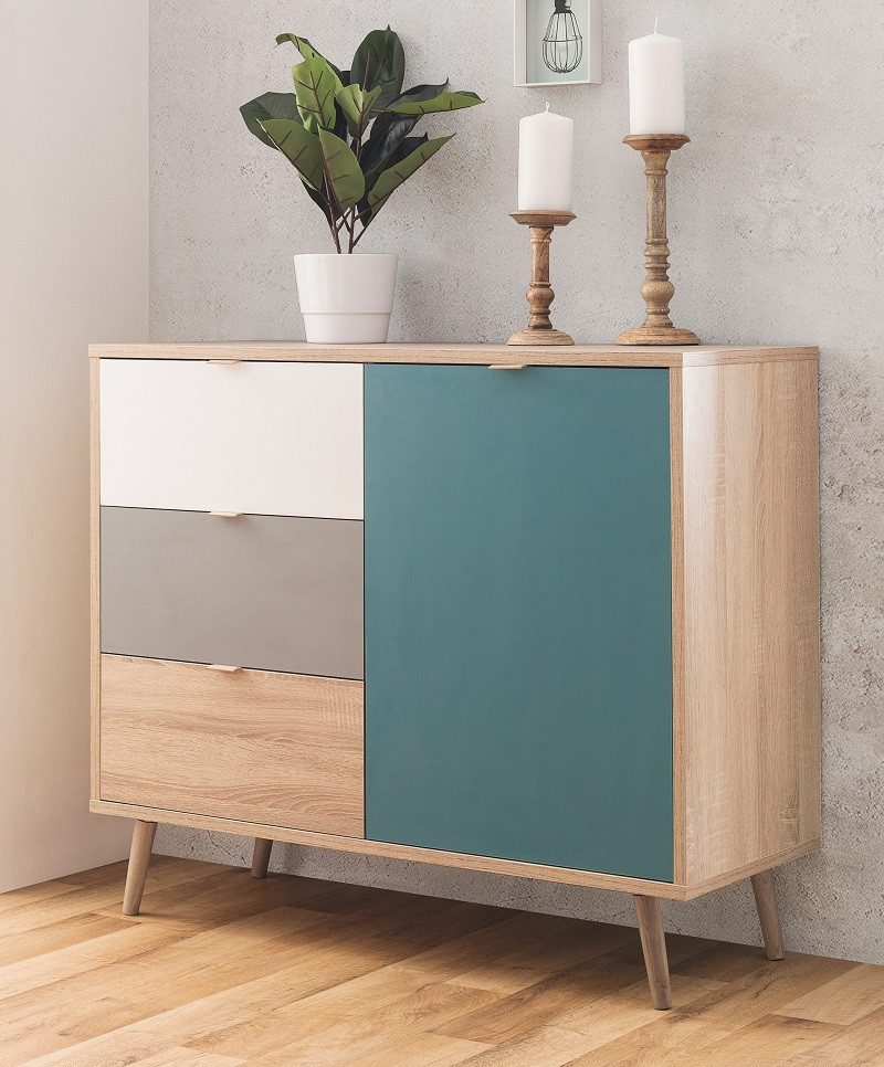 Finori Sideboard Kommode Sideboard Cuba 1, Skandinavisch