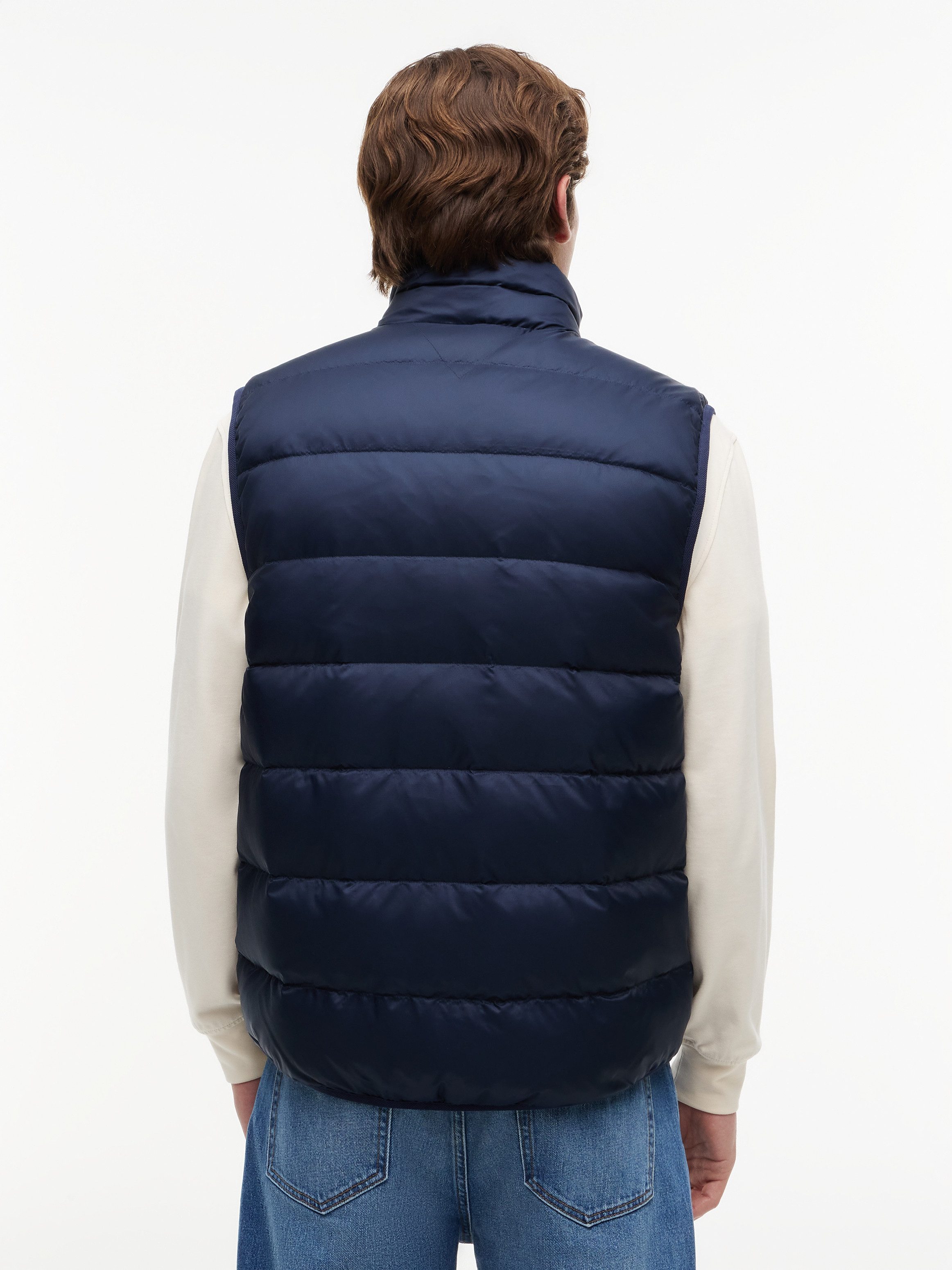 Tommy Jeans Daunenweste TJM LIGHT DOWN PACKABLE VEST Regular fit mit Stehkragen