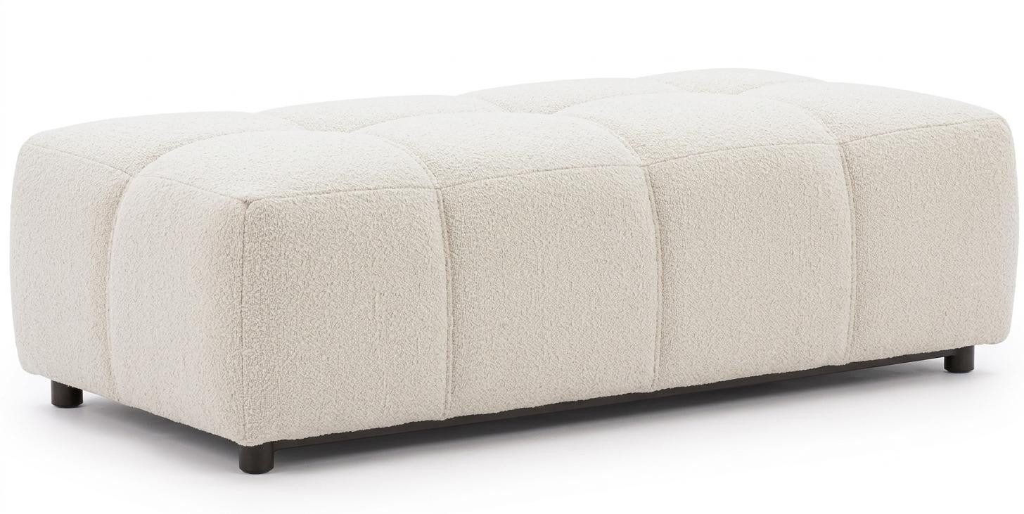JVmoebel Bettbank Beiger Hocker Fußhocker Bequemer Stoff Hocker Wohnzimmermöbel, Made in Europa
