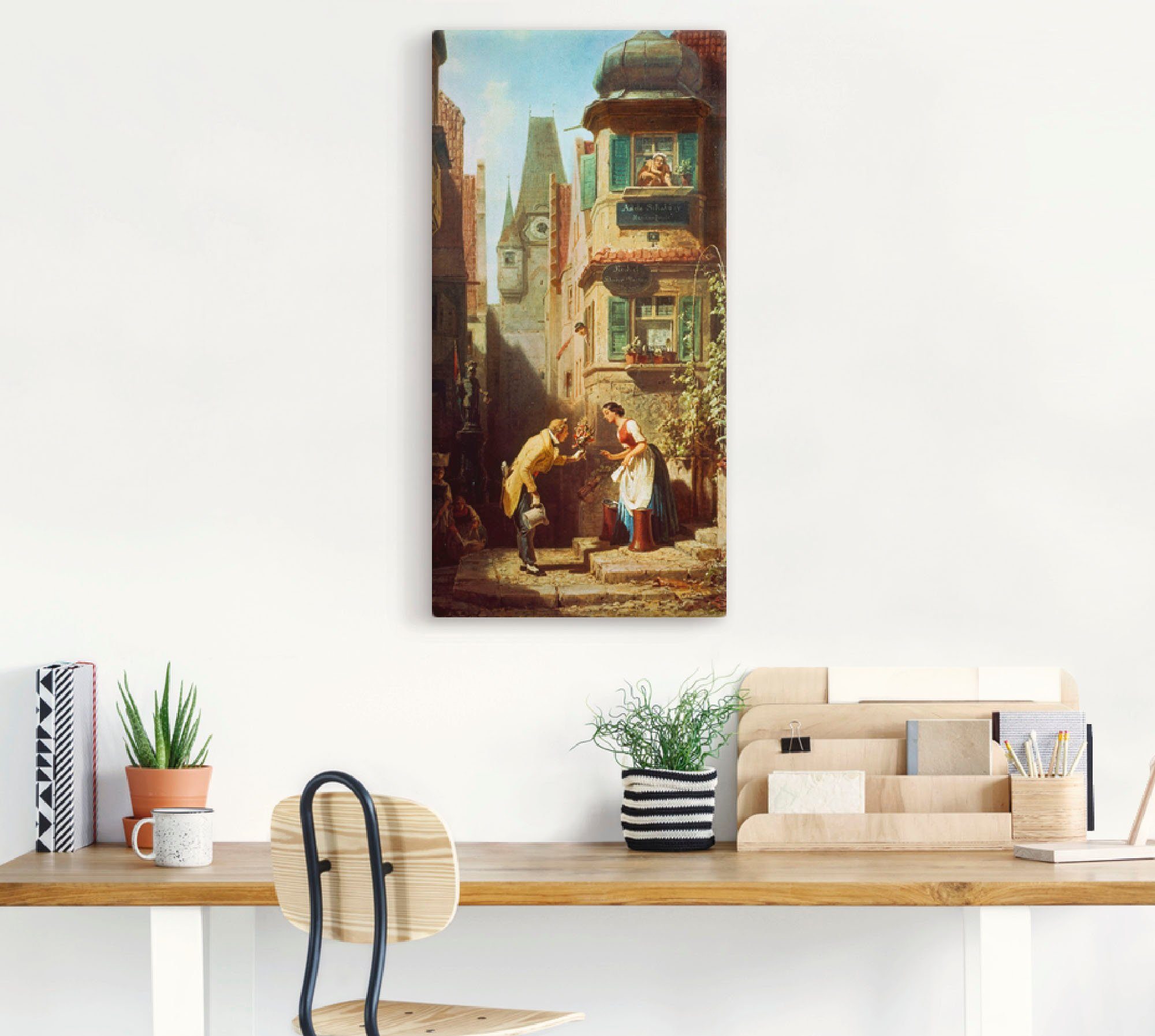 Artland Leinwandbild Der ewige Hochzeiter. Um 1855/58, Paar (1 St), auf Holzrahmen gespannt