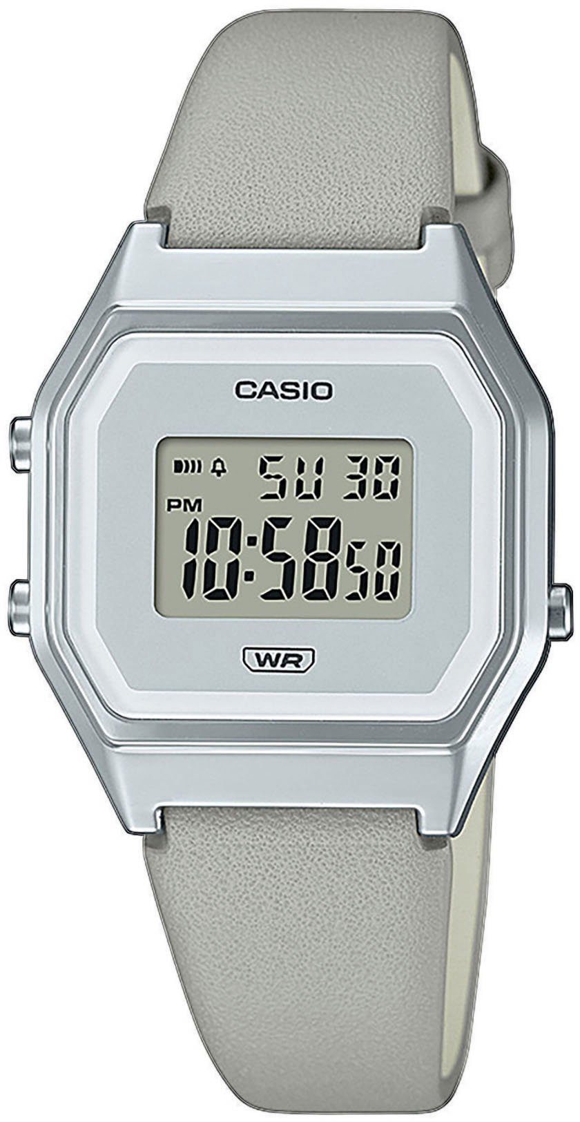 CASIO VINTAGE Chronograph LA680WEL-8EF, Quarzuhr, Armbanduhr, Damenuhr, digital, Datum, Stoppfunktion