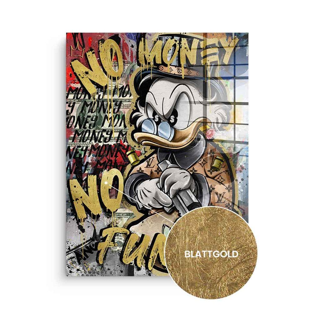 DOTCOMCANVAS® Acrylglasbild, bestseller, Blattgoldbild, duck, Gold, Hochkant