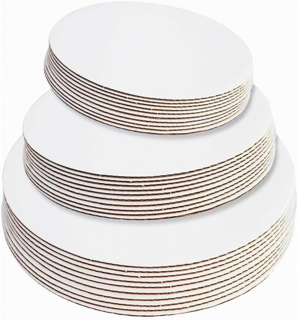 FELIXLEO Kuchenplatte 15 Stück Tortenunterlage Rund 15/20/25cm, Cake Board Weiß, (1-tlg)
