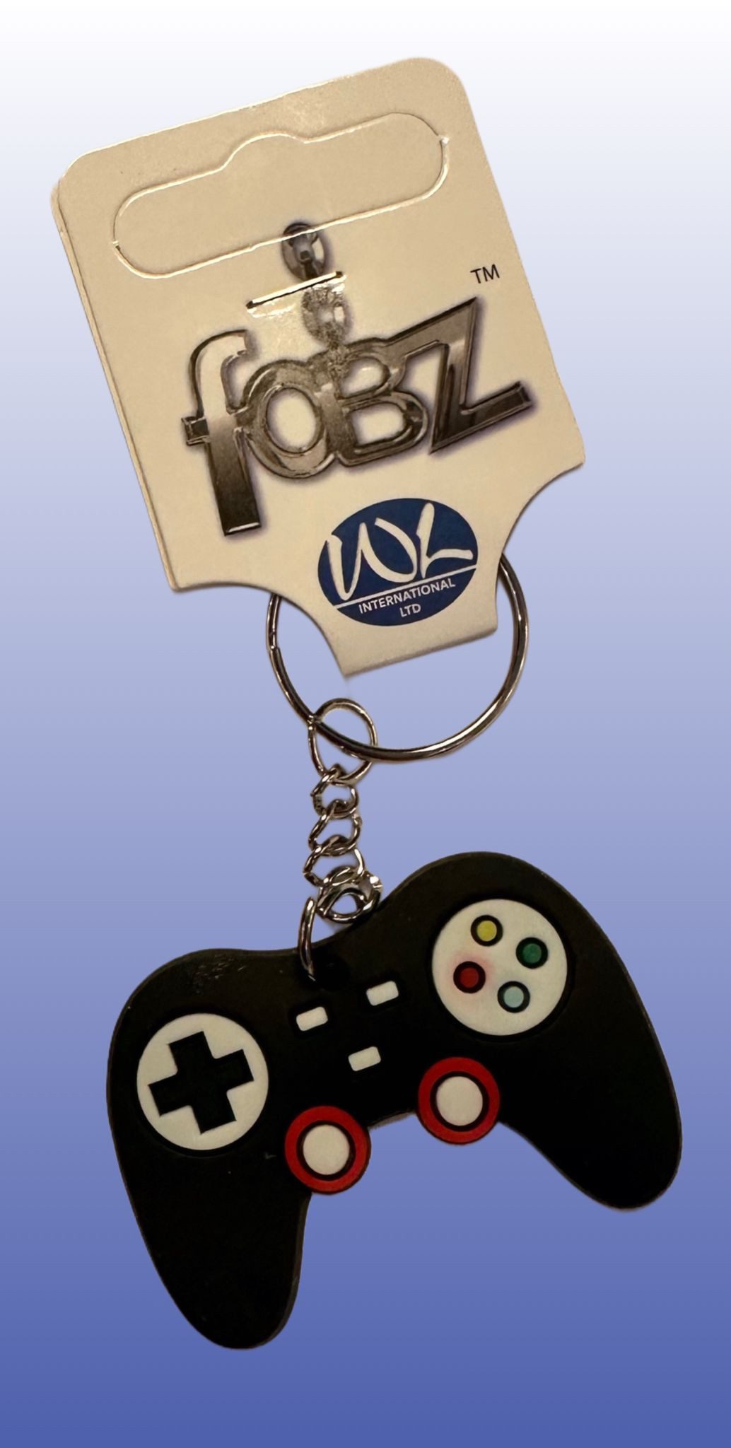 Whitehouse Leisure International Ltd Schlüsselanhänger Schlüsselanhänger Kinder Mini Anhänger keychain GameController schwarz, Schlüsselanhänger Haustierschlüsselanhänger Geschenk Hund Frau Herren