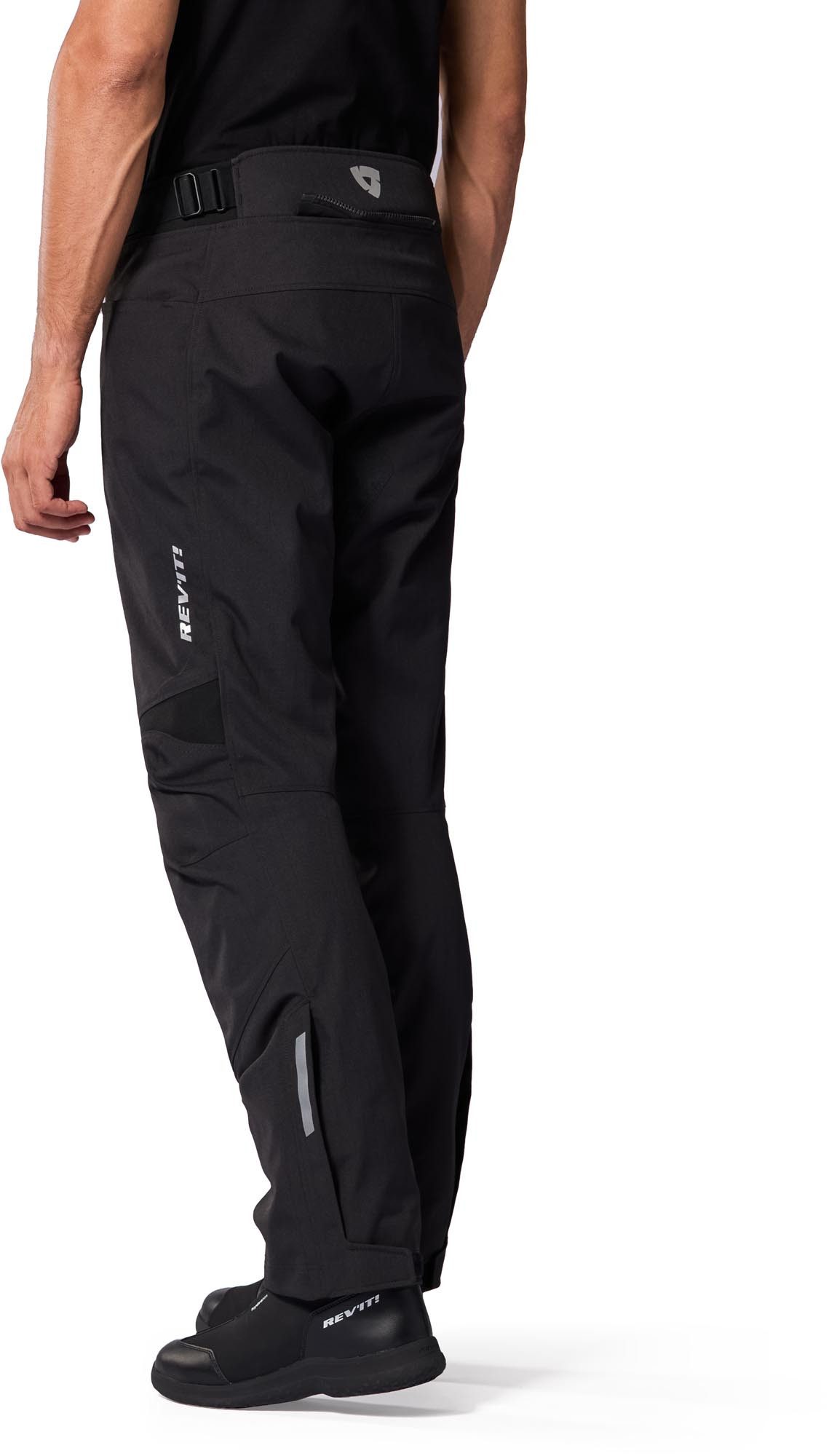 Revit Motorradhose Convergent H2O wasserdichte Motorrad-Textilhosen Verbindungsreißverschluss,Hüftprotektoren enthalten,Knieprotektor – Bild 4 von 5