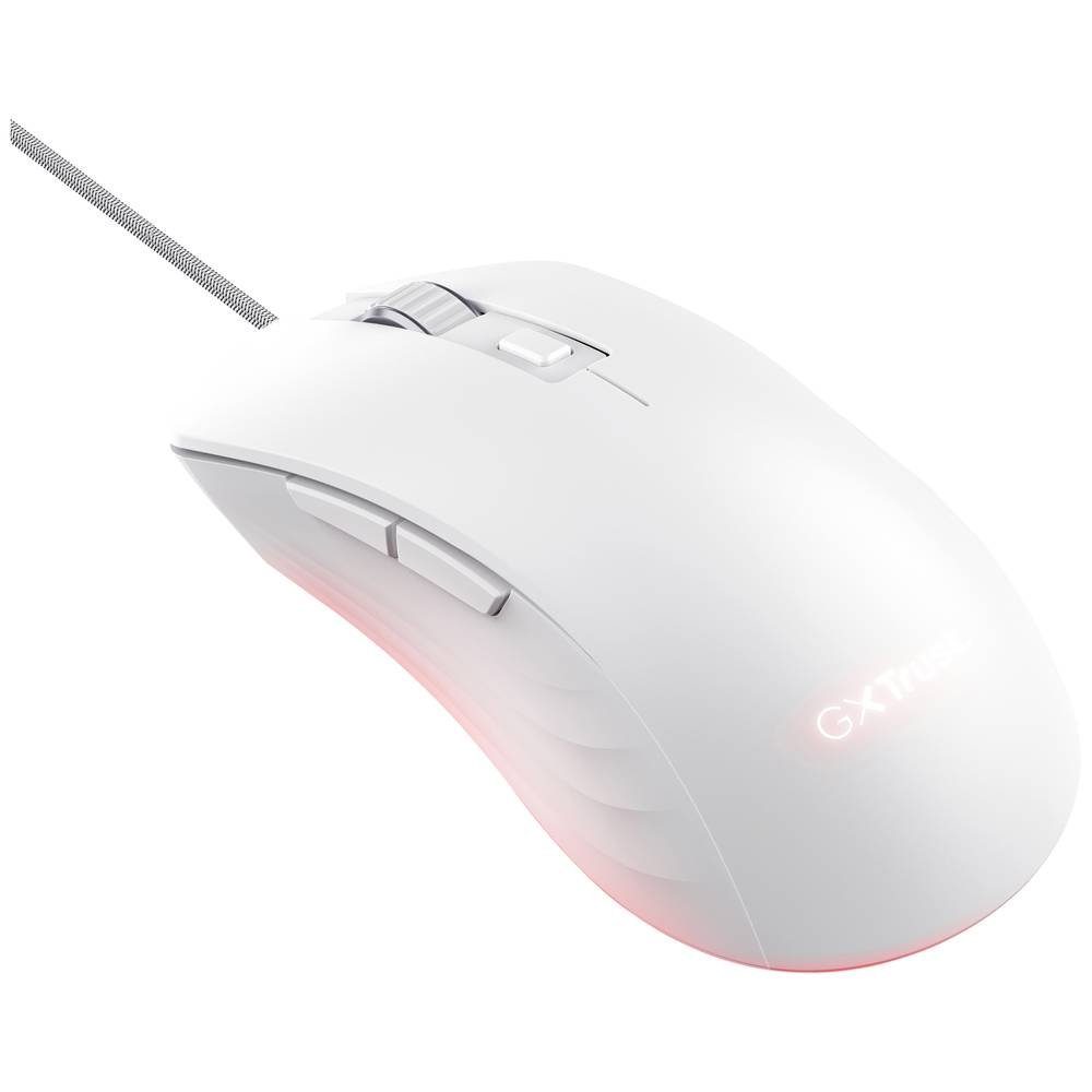 Trust GAMING MOUSE WHITE Mäuse (Beleuchtet)