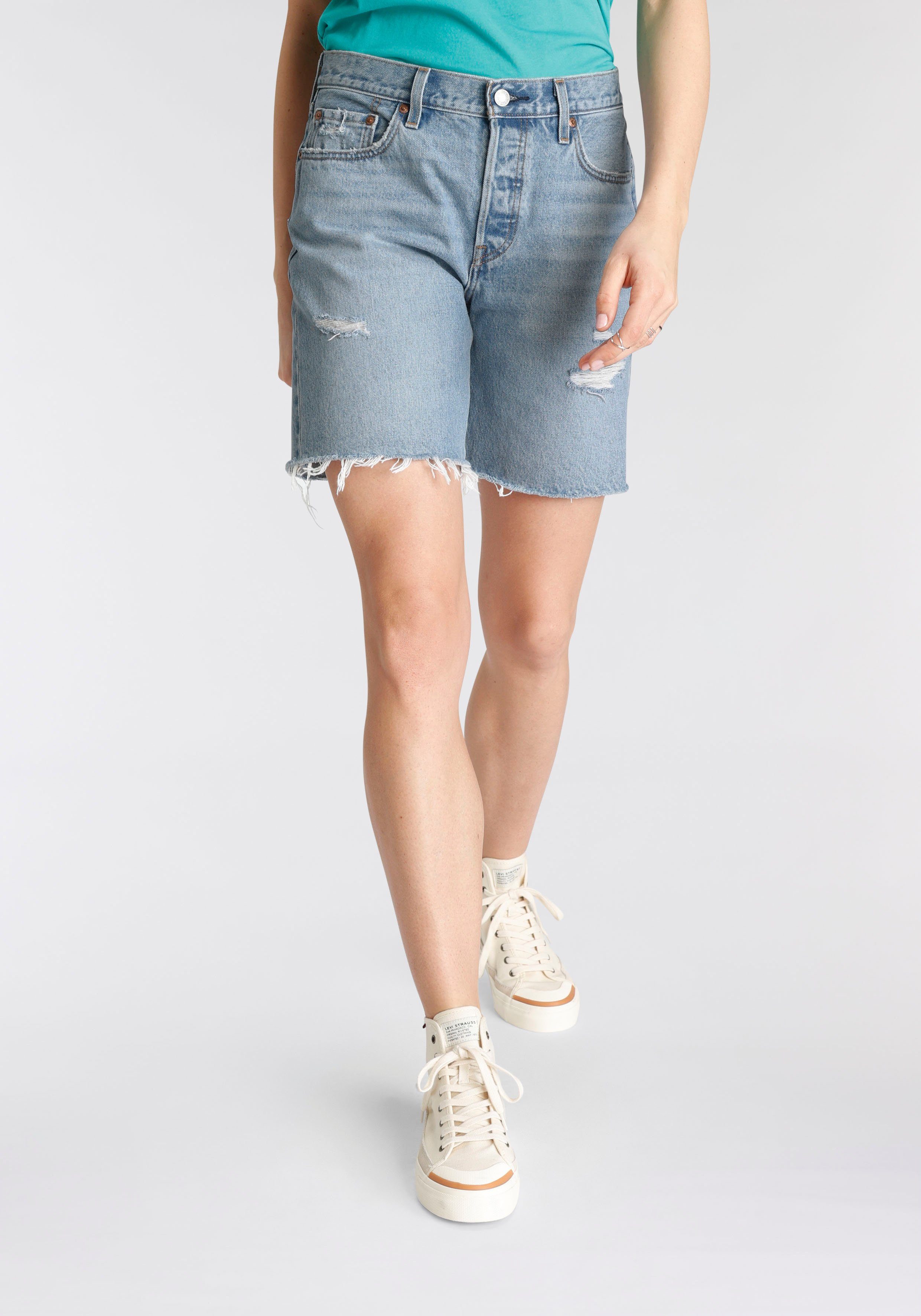 Levi's® Jeansshorts 501 SHORT 501 Collection light-blue-used