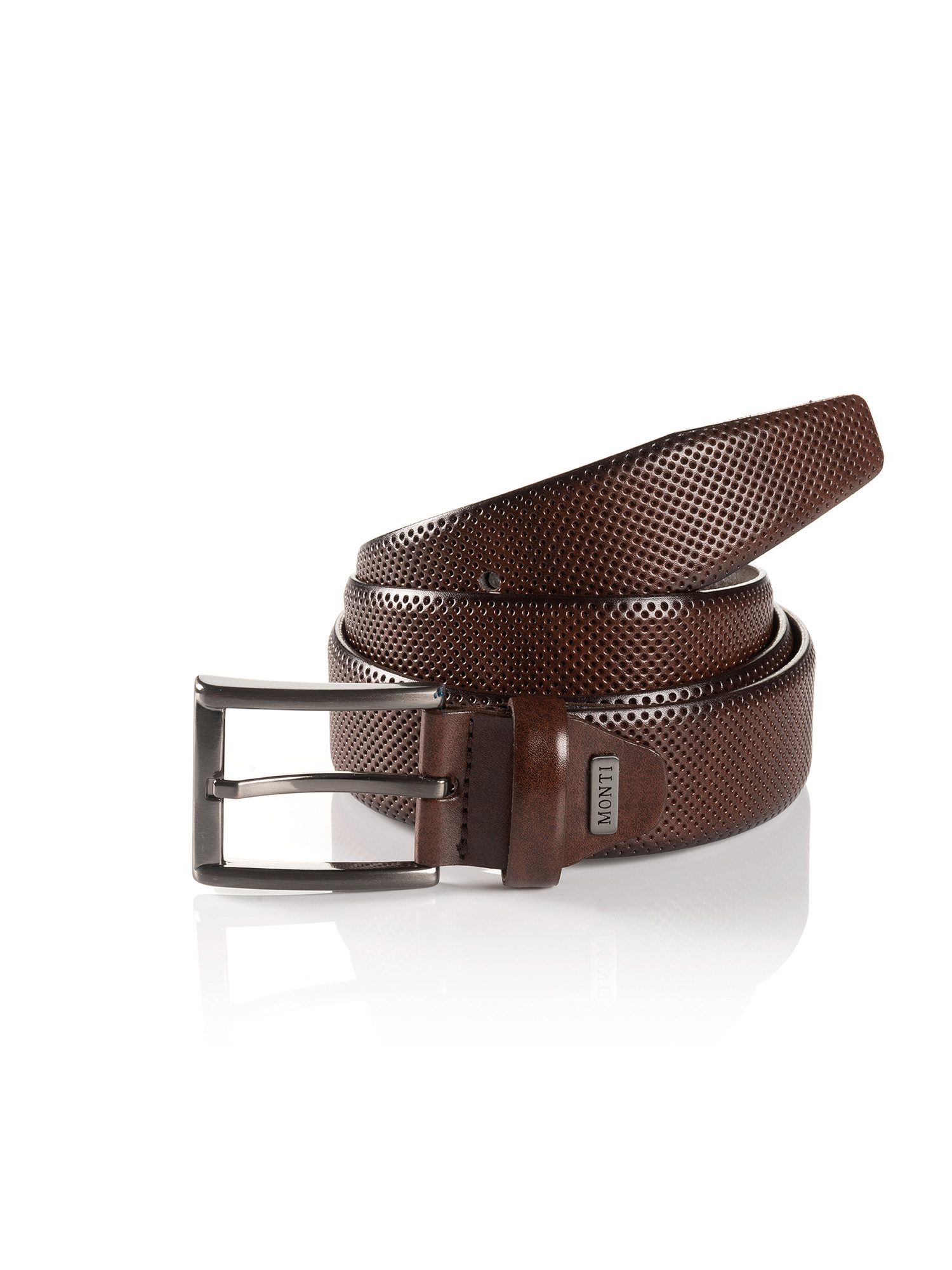 MONTI Ledergürtel DUBLIN mit Lochstruktur
