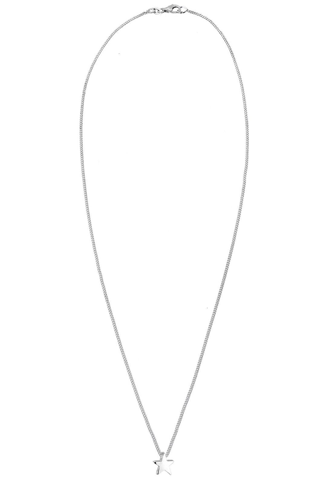 Elli Kette mit Anhänger Stern Schlicht Basic 925 Silber