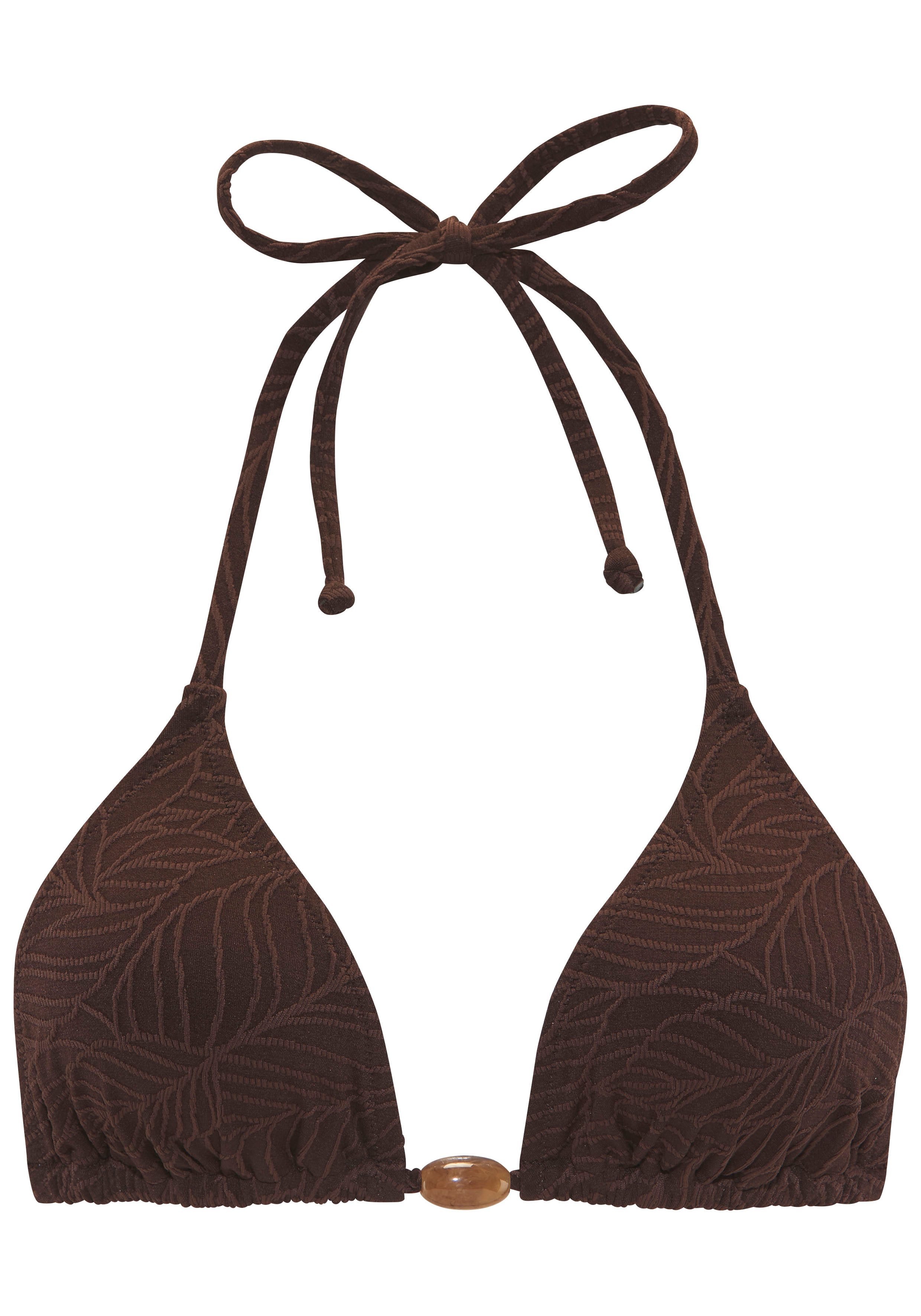 LASCANA Triangel-Bikini-Top Fay, aus eleganter Strukturware