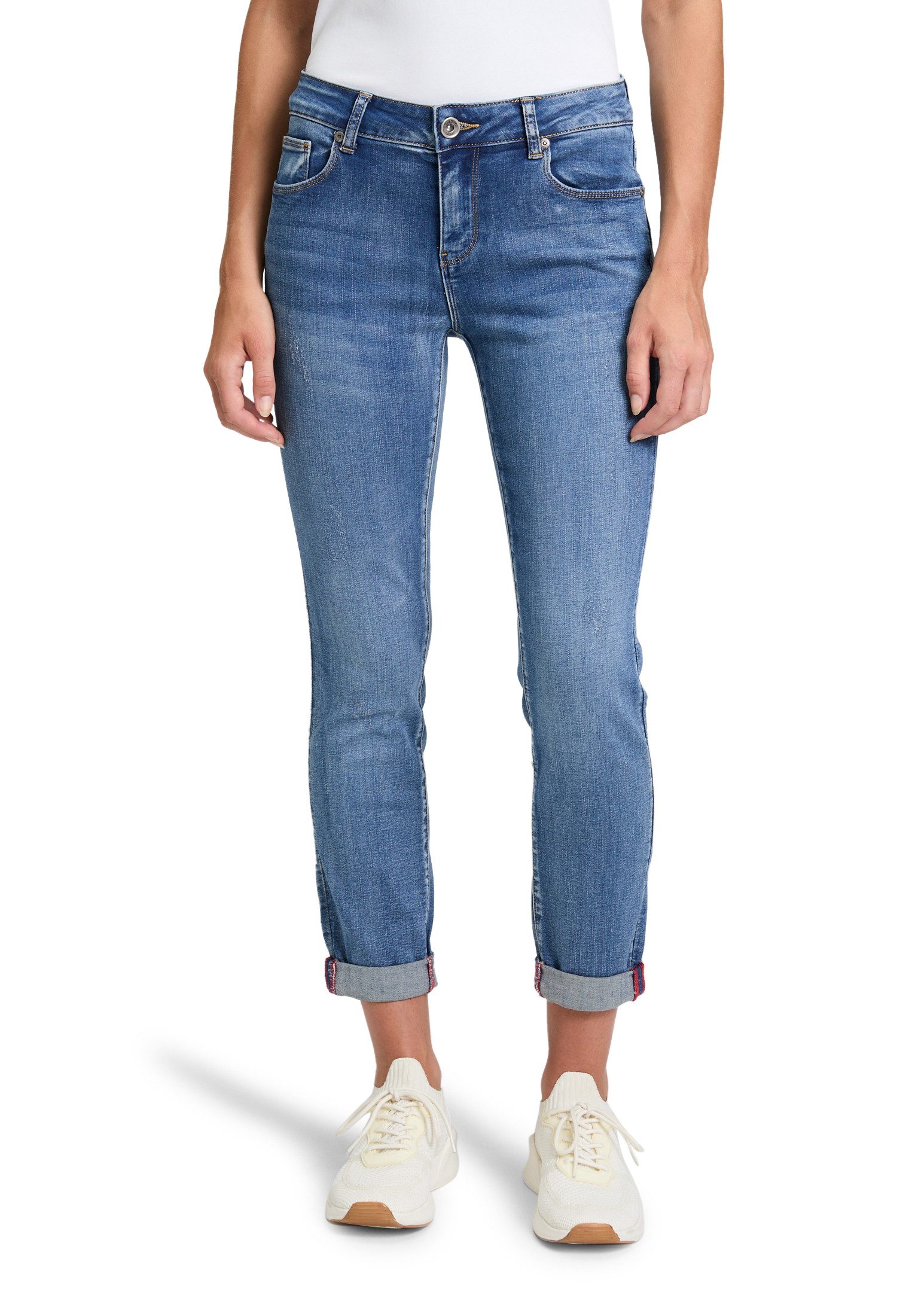 Slim-fit-Jeans Betty Barclay Damen Basic-Jeans mit Waschung