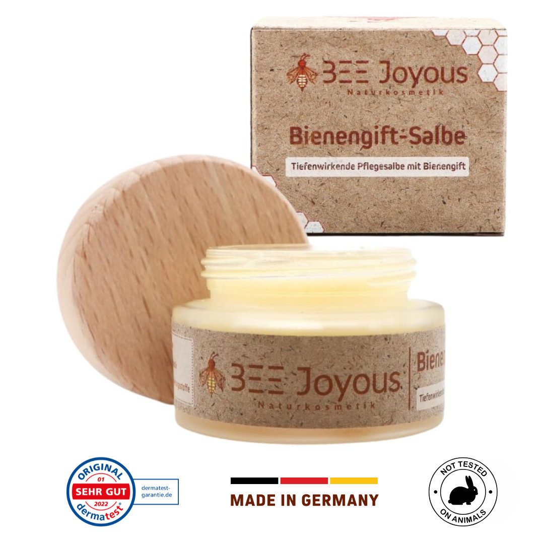 BEE Joyous Hautcreme Bienengiftsalbe, unterstützt mit aktivem Bienengift, Haut & Gelenke, Echte Bienengiftsalbe OHNE Wasser, Alternative Schmerz- & Rheumasalbe