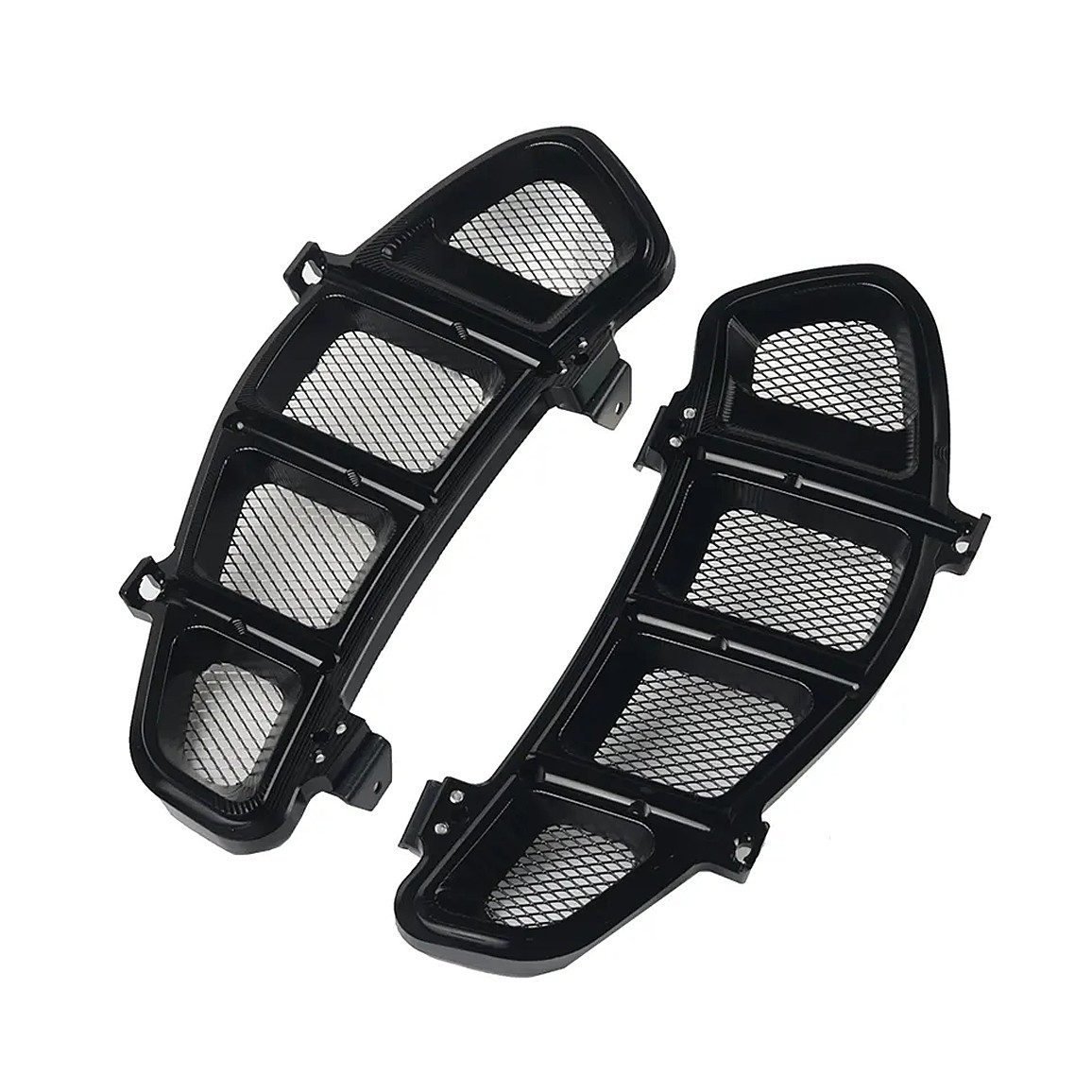 Motor-Schutzhülle Kühlerabdeckung für Vespa GTS 300 13-22 Kühlergrill KM27 schwarz