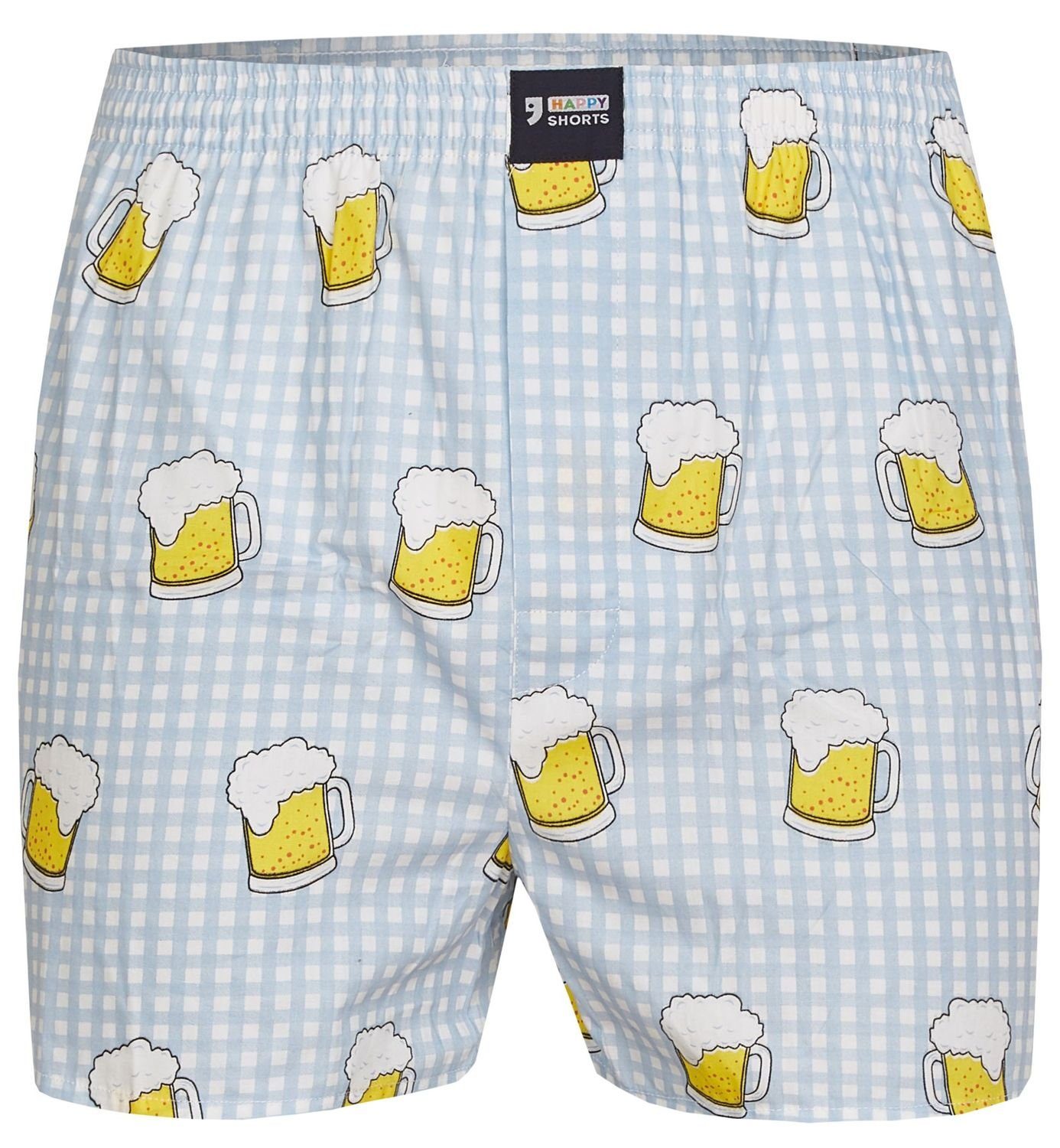 Boxershorts SHORTS "Beer Boxer - (1-St) Webboxer HAPPY Boxershorts Bier" Shorts Happy Shorts