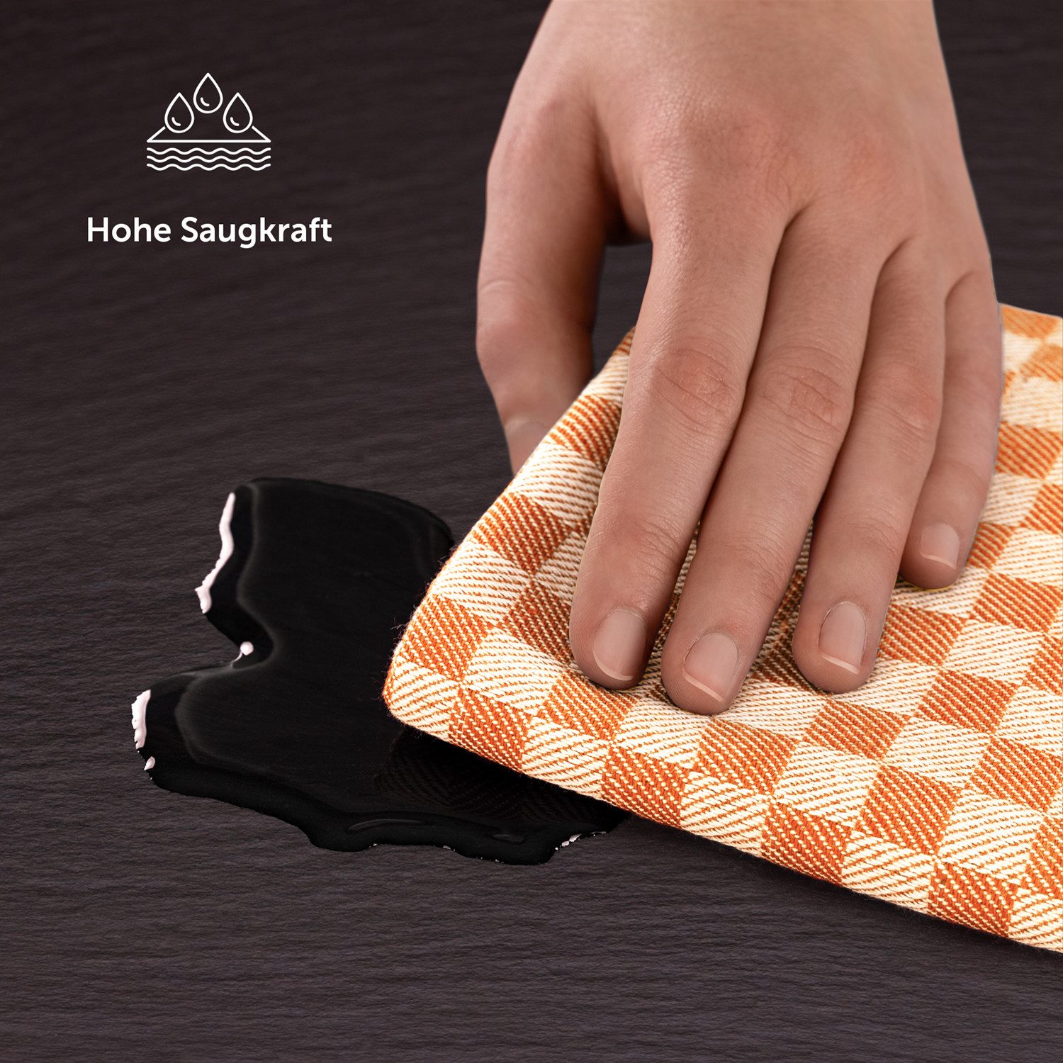 Blumtal Geschirrtuch Premium Geschirrhandtücher in 50 x 70 cm, (Set, 10-tlg., 5, 10 oder 20 Geschirrtücher), 100% Baumwolle, Oeko-TEX® Zertifiziert – Bild 5 von 5