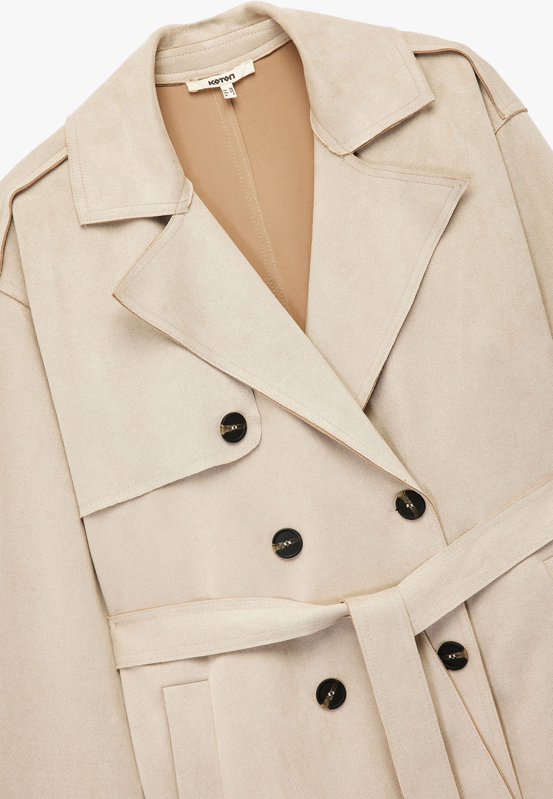 Koton Trenchcoat Regular Mit Bauchgurt Trenchcoat