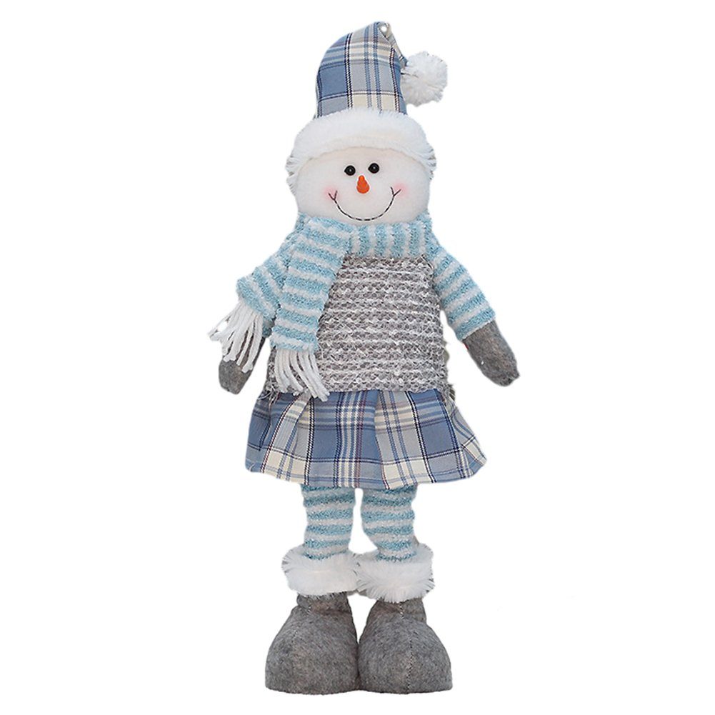 Blusmart Christbaumschmuck Weihnachts-Weihnachtsmänner In Form Einer Puppe, Teleskopisch snowman