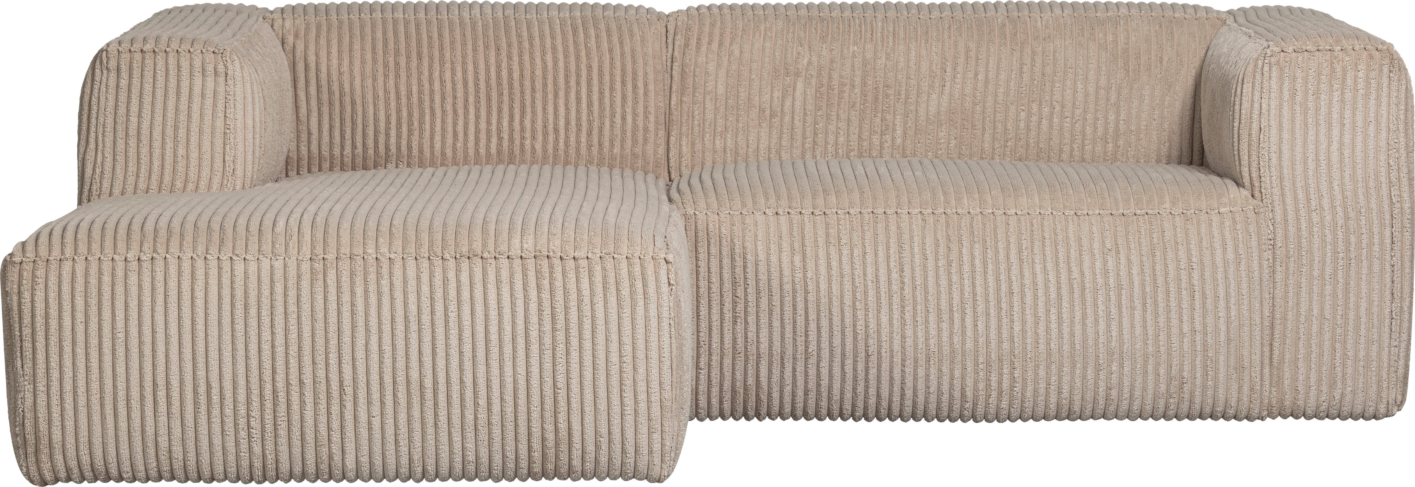 WOOOD Ecksofa Bean, Chaiselongue-Sofa, Breite 254 cm