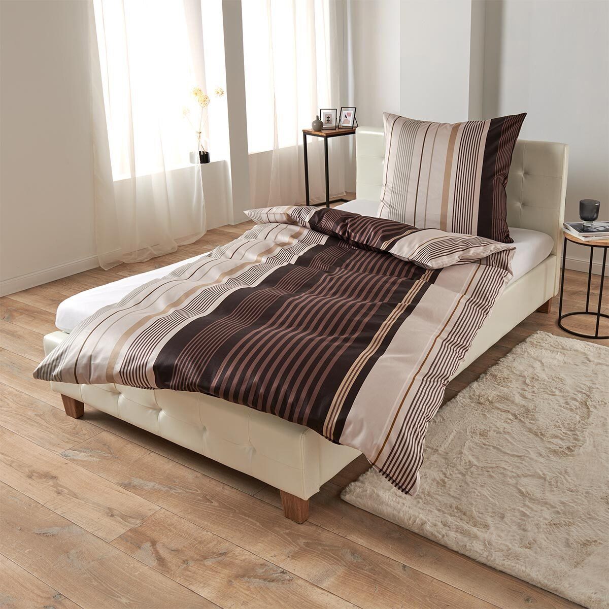 TRAUMSCHLAF Bettwäsche Streifen, Mako Satin, 2 günstig online kaufen