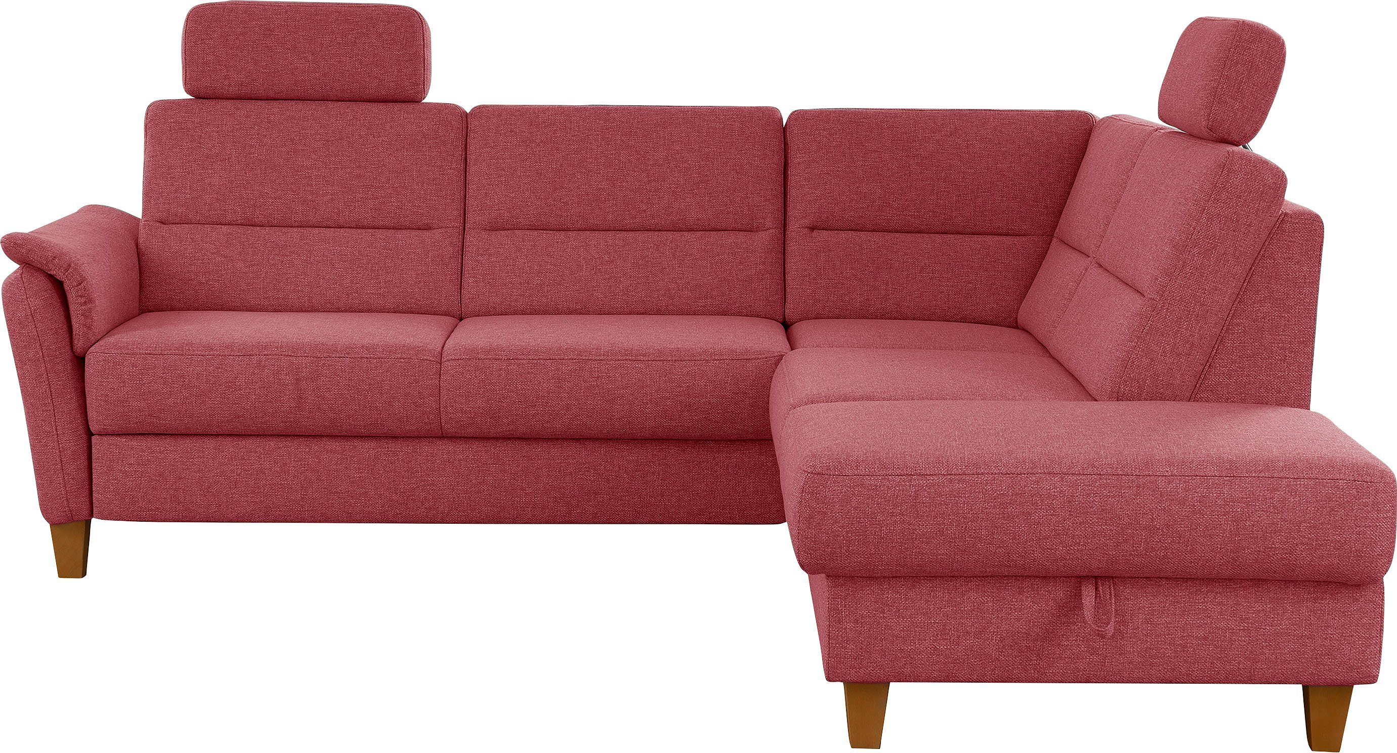 Home affaire Ecksofa Palmera L-Form, Federkern, günstig online kaufen