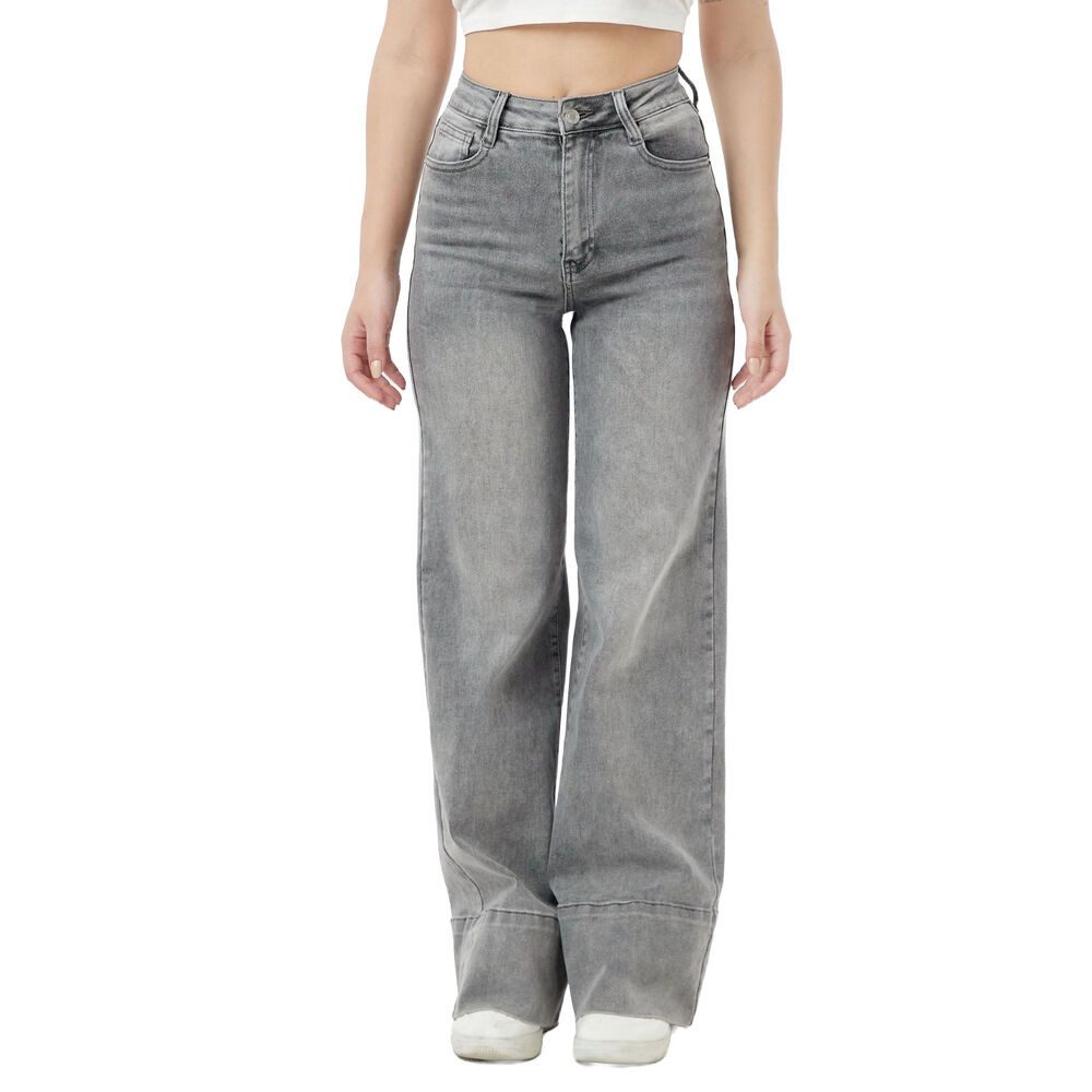 Weite Jeans Damen Freizeit