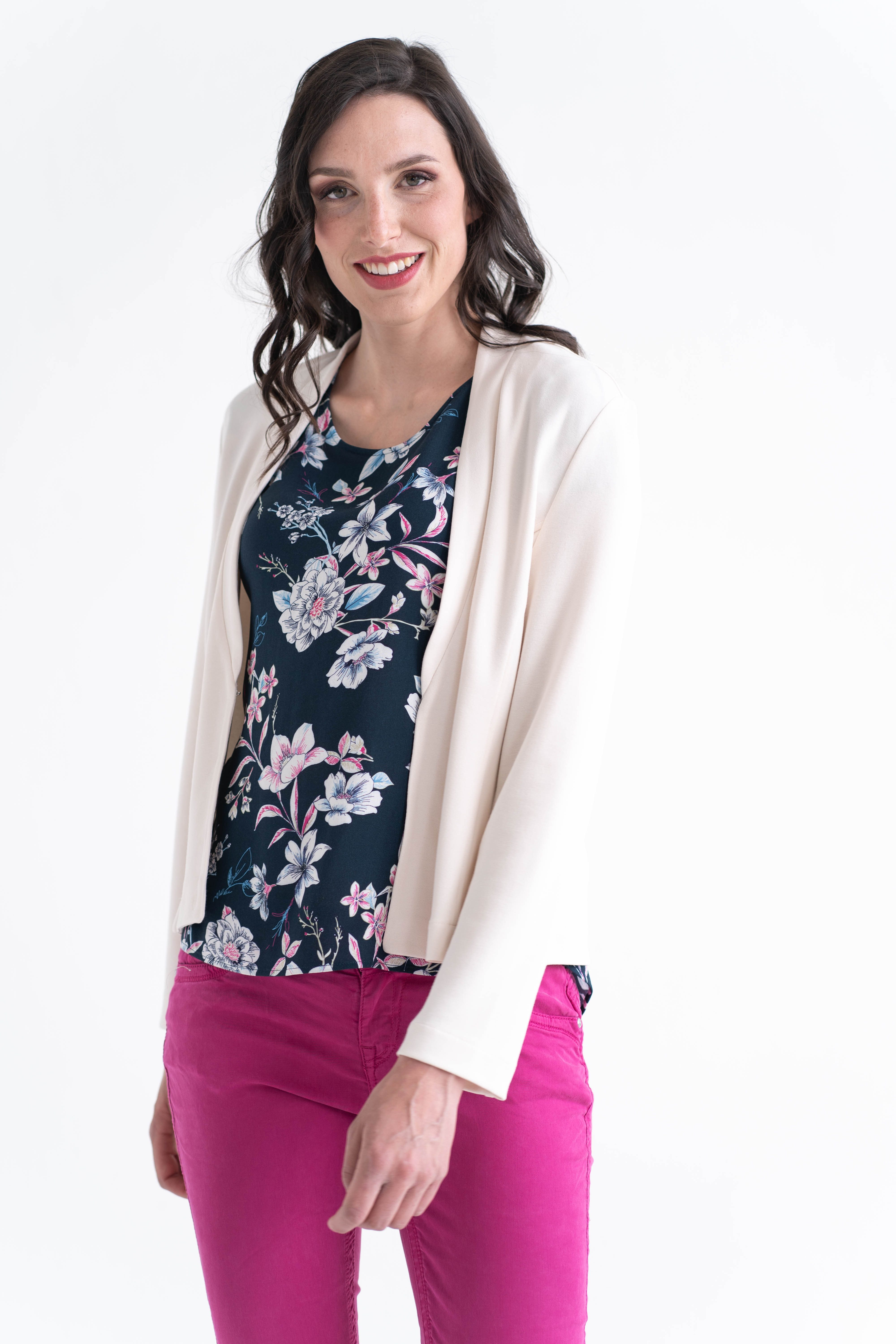 einfach Schön Sweatblazer Katja creme günstig online kaufen