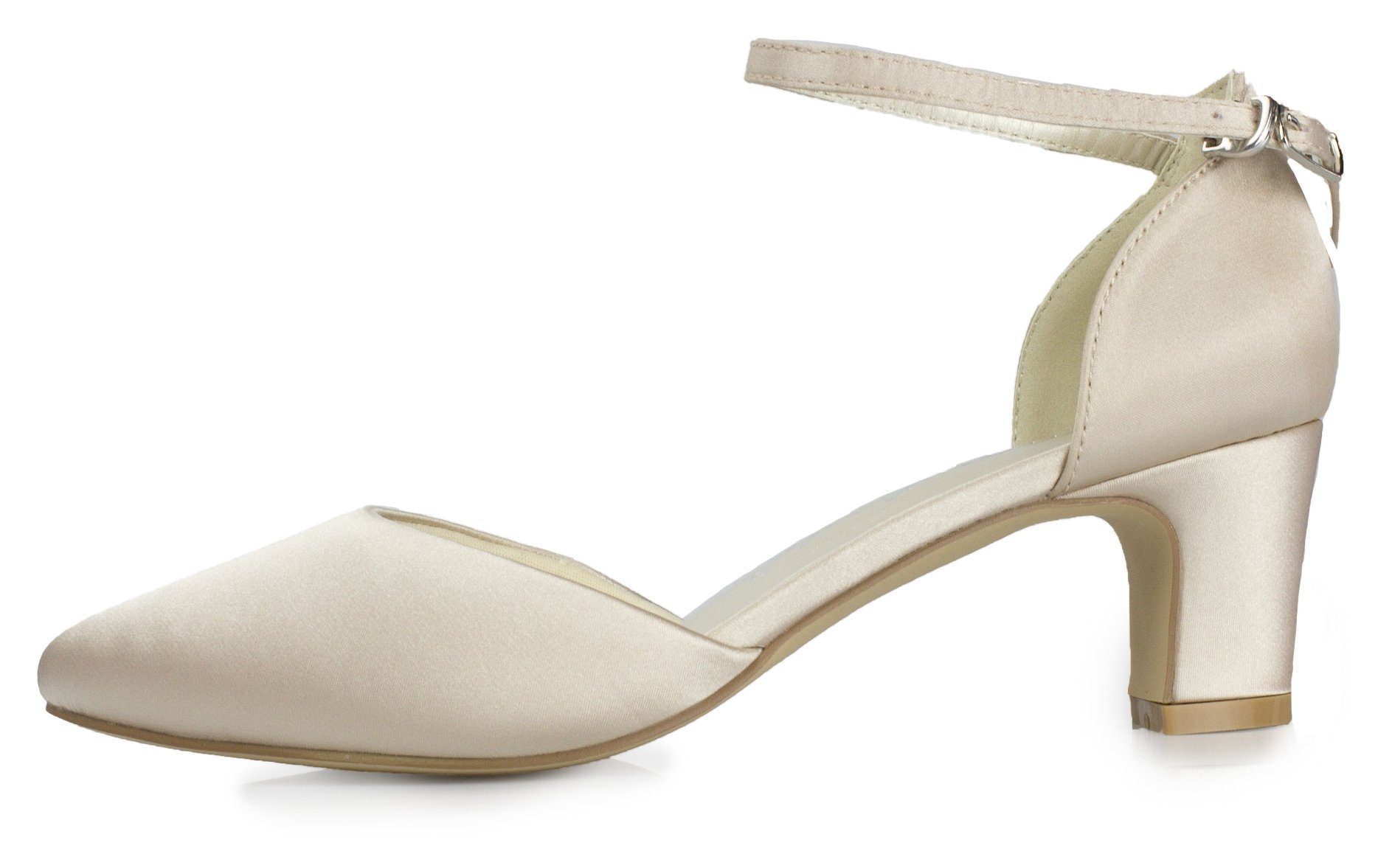 White Lady 700 Satin - Riemchen Pumps Slingpumps