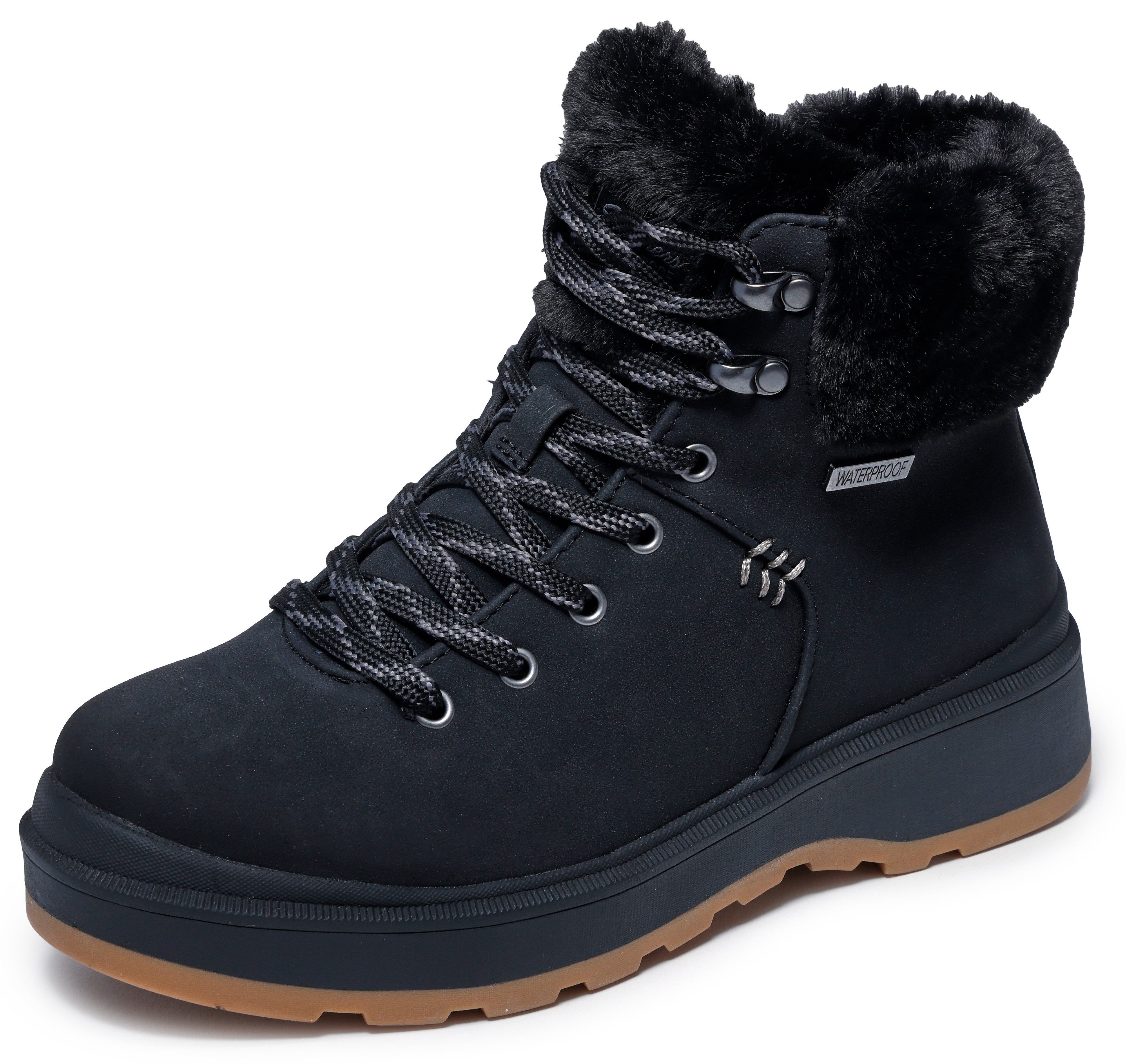 Skechers PARK CITY Winterboots Snowboots, Schnürstiefel mit rutschhemmender Laufsohle