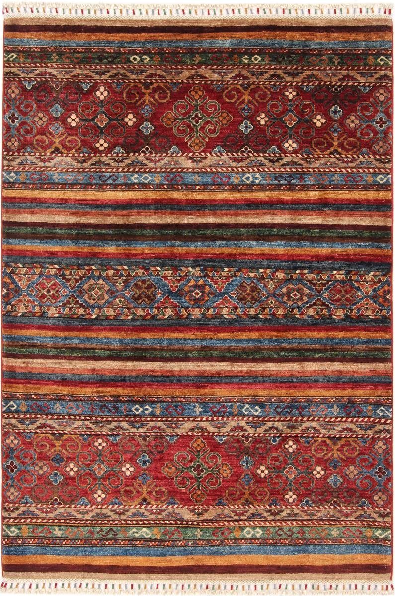 Orientteppich Arijana Shaal 126x171 Handgeknüpfter Orientteppich, Nain Trading, rechteckig, Höhe: 5 mm