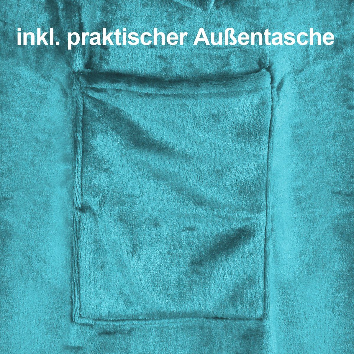 Wohndecke flauschige, tragbare Kuscheldecke mit Ärmeln günstig online kaufen