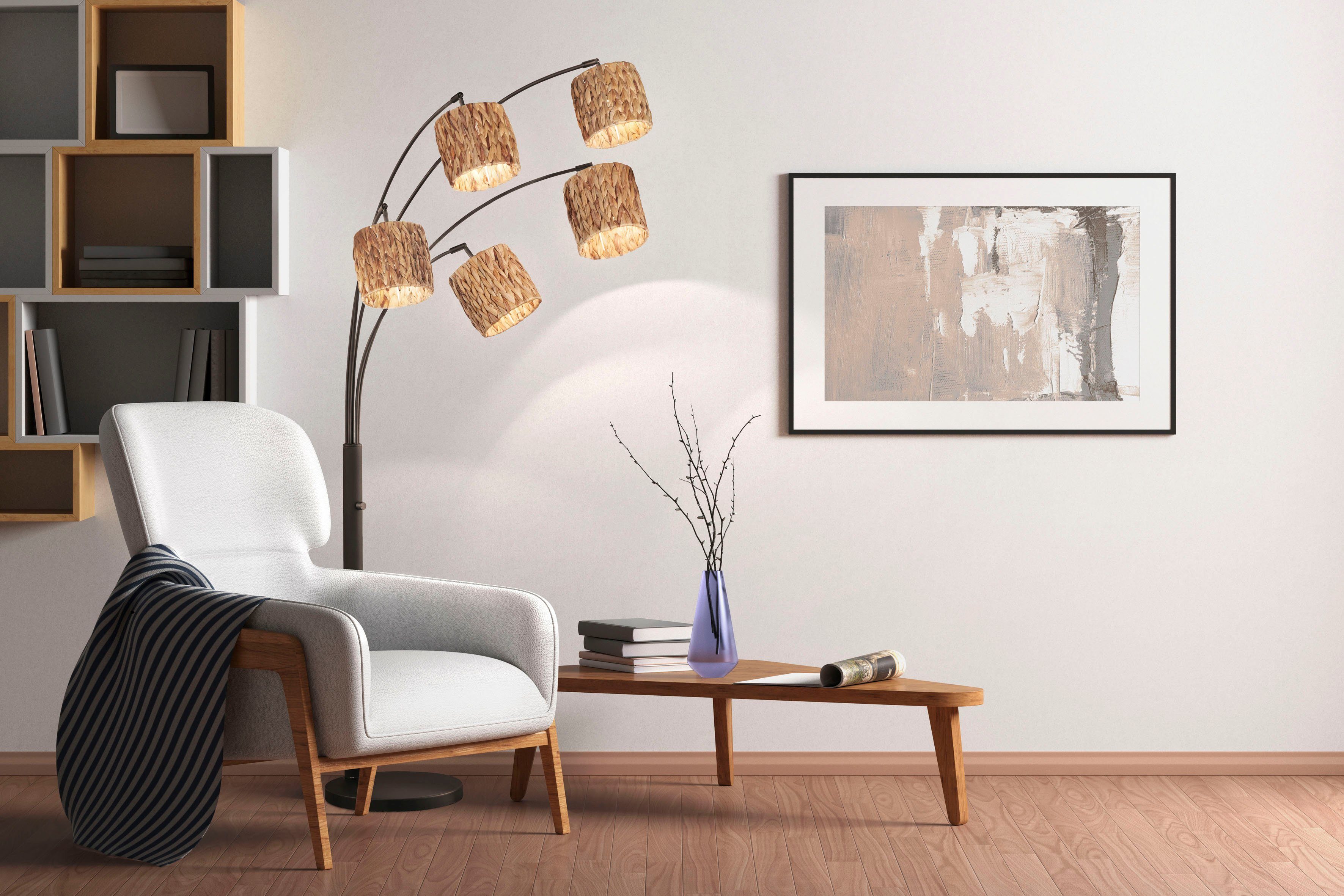 FISCHER & HONSEL Stehlampe Hyazinthe, Leuchtmittel günstig online kaufen