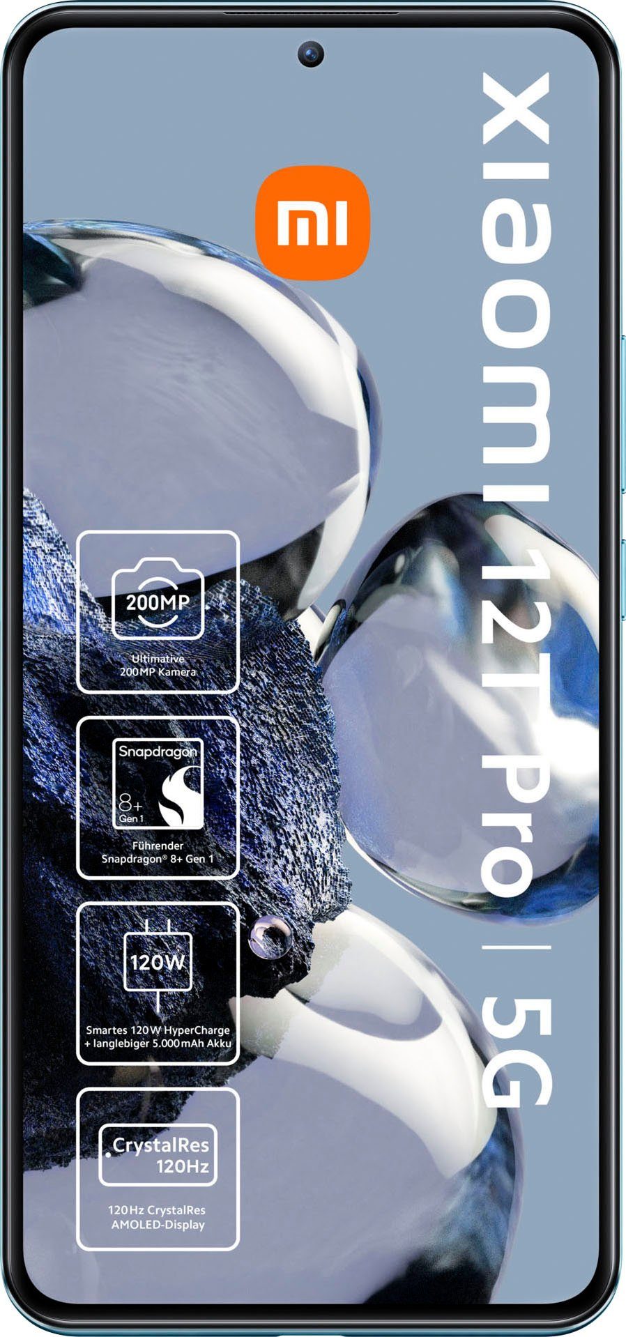 cm/6,67 Speicherplatz, (16,9 MP 12T 200 GB 256 Zoll, Pro Xiaomi Kamera) 8GB+256GB Smartphone Blue