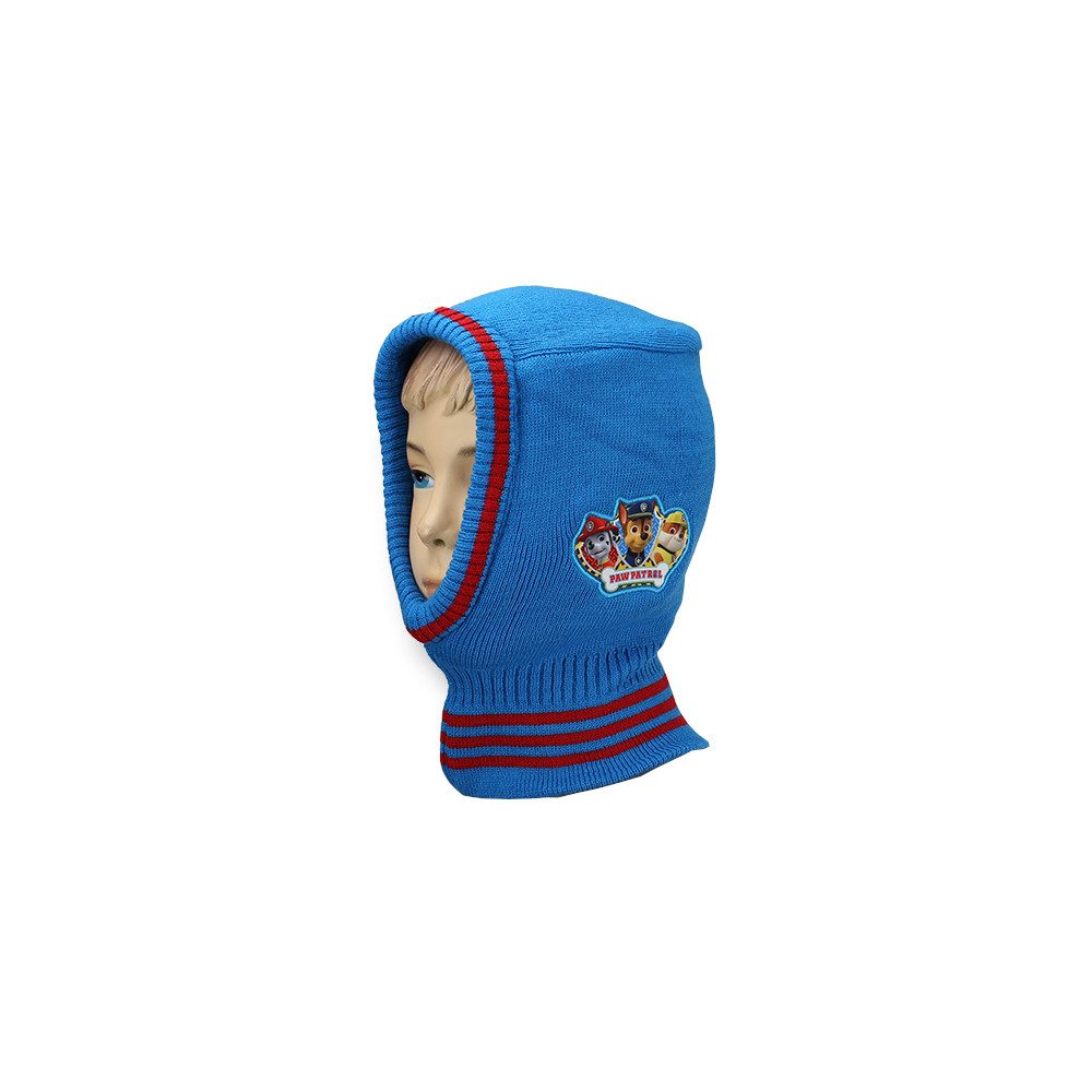 PAW PATROL Schlupfmütze Mütze Kinder ab 3 Jahre Schalmütze Размер 54 cm, Schal Wintermütze (hellblau) Marshall, Chase und Rubble Strumpfmütze