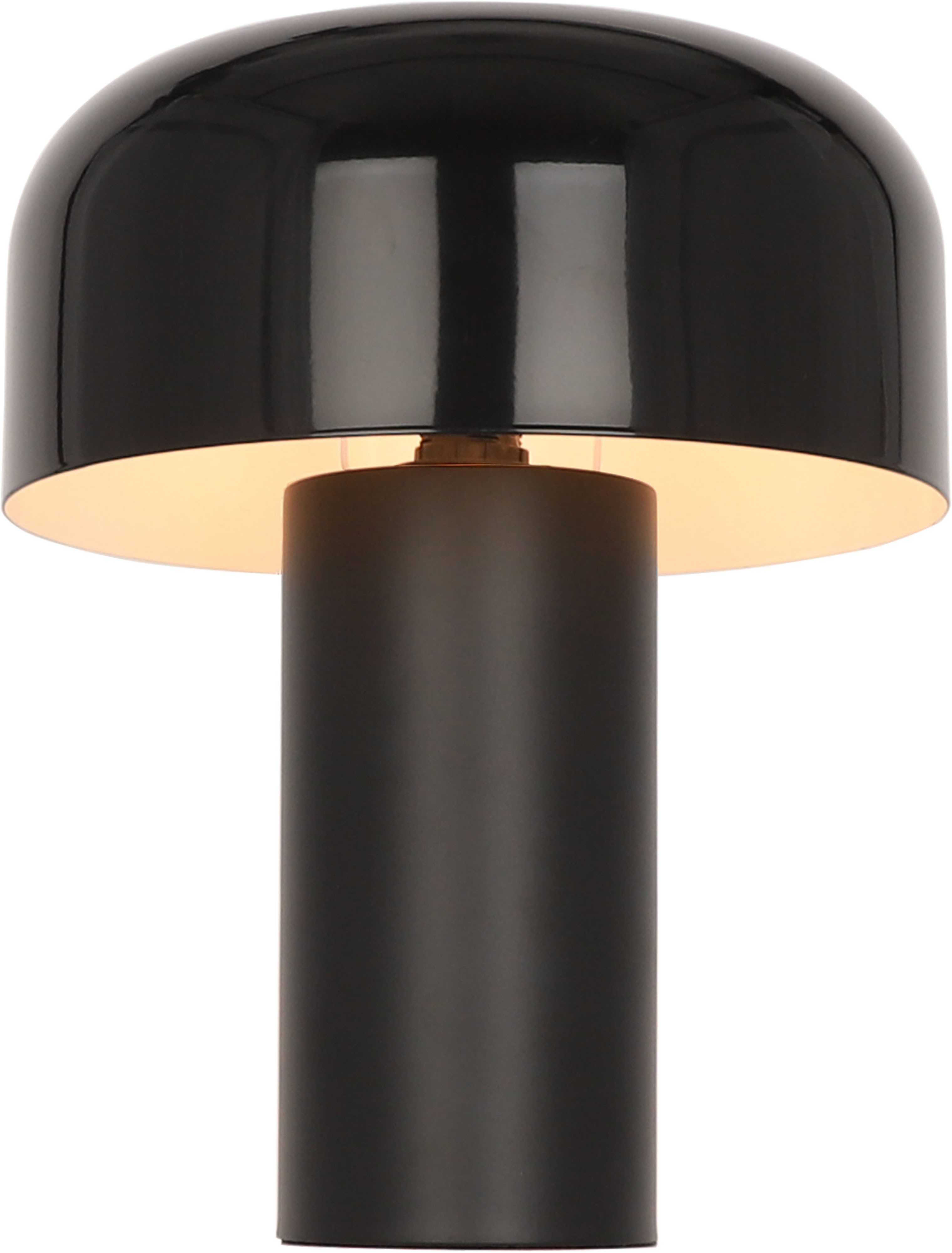 OTTO home Tischleuchte Jorre - Pilzlampe, Leuchtmittel wechselbar, ohne Leuchtmittel, zweifarbig - matt & glänzend, Pilzleuchte, Tischlampe, Pilzform, E14