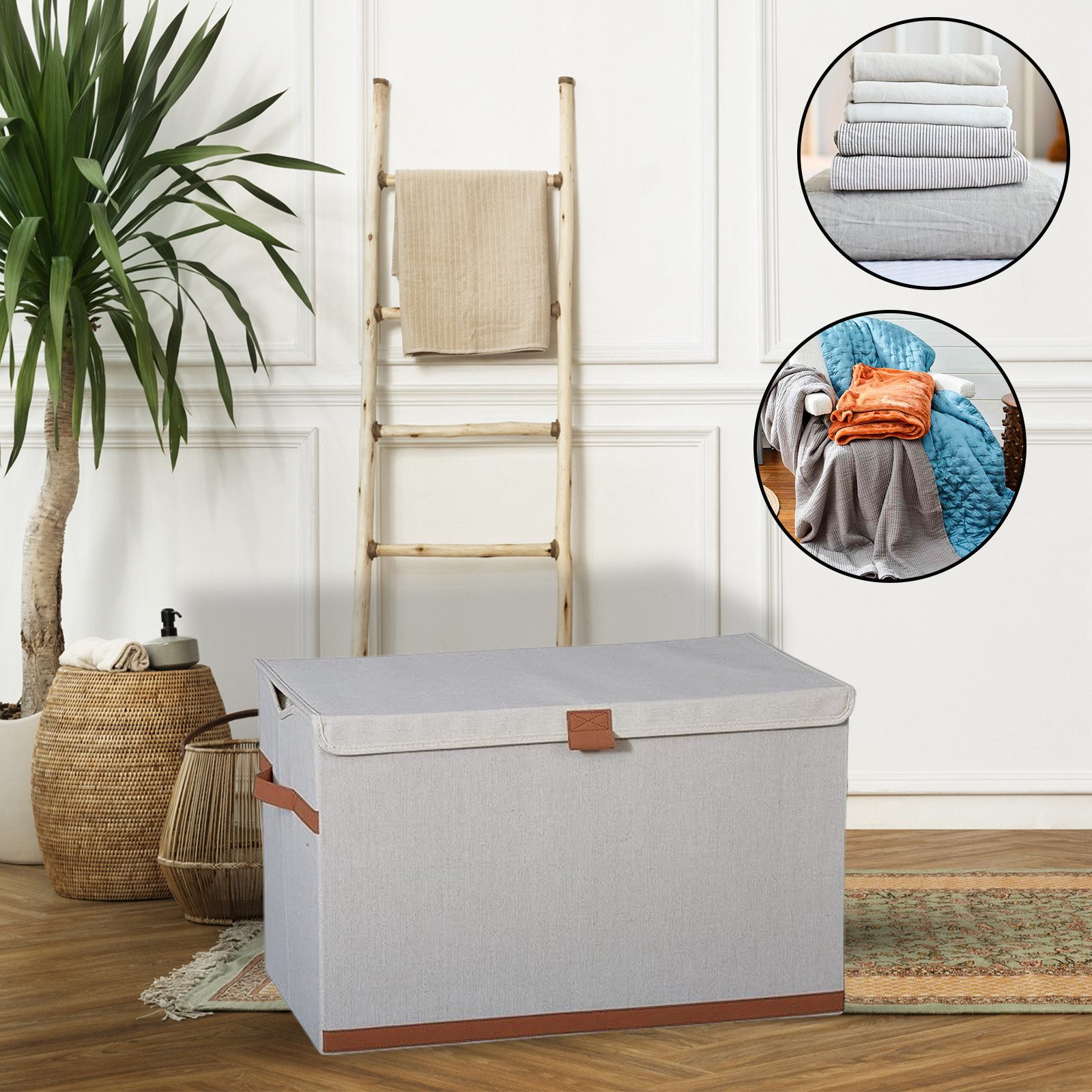 hausleben Aufbewahrungsbox Faltbar mit Deckel & günstig online kaufen