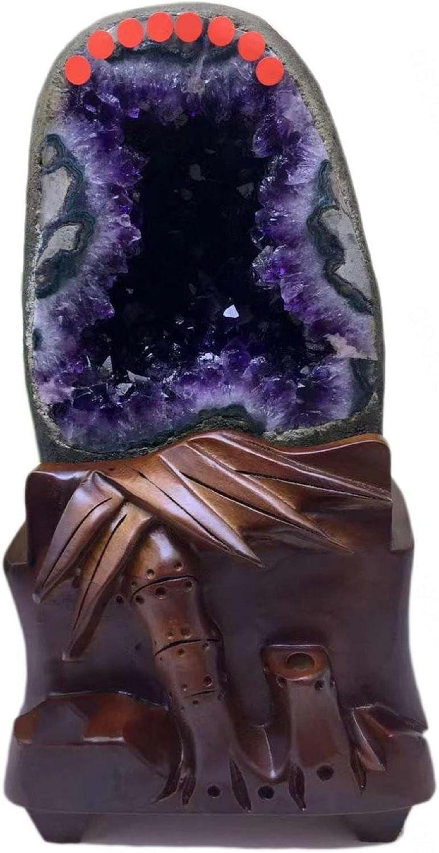 Edelstein Große Amethyst-Geode Naturkristall-Cluster Reiki Heilsteine 17lbs