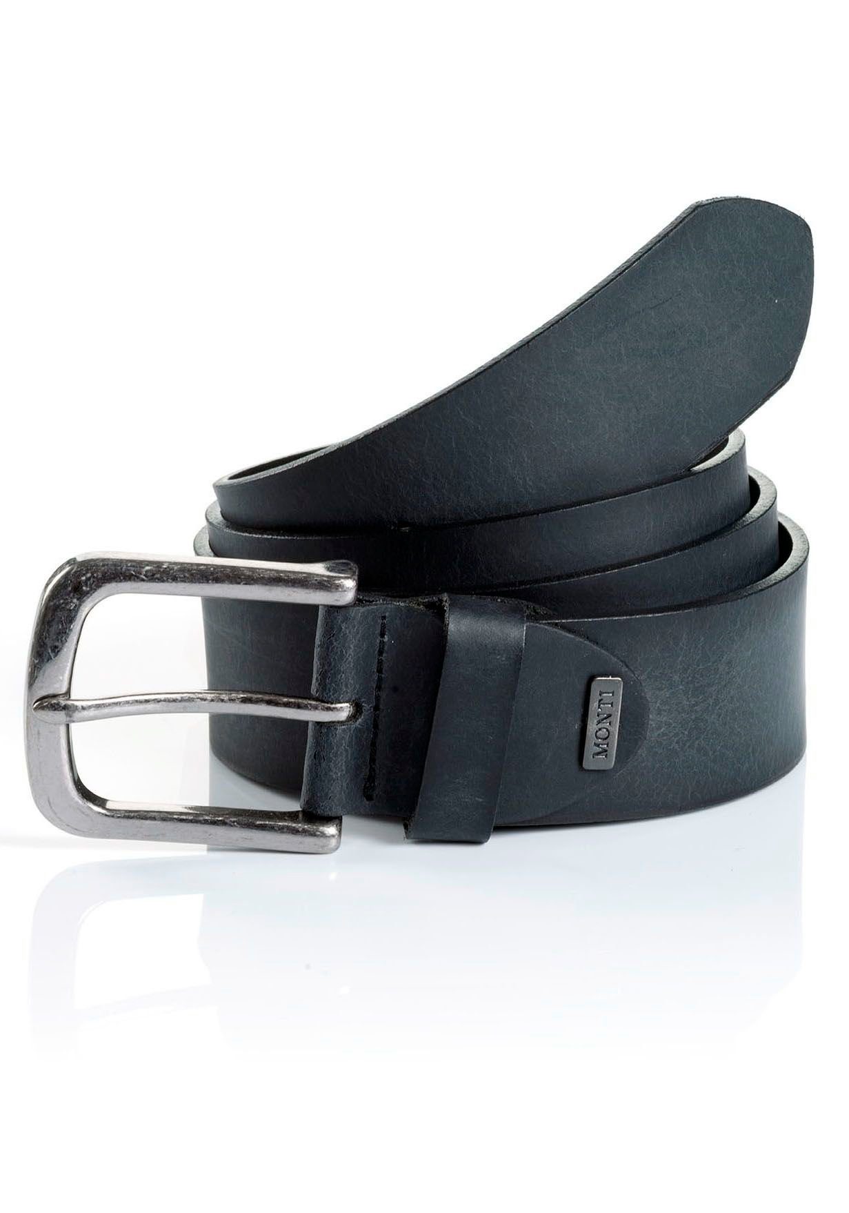 MONTI Ledergürtel NASHVILLE 4,0 cm breit, Jeans-Casual, kürzbar, bis Gr. 15 günstig online kaufen