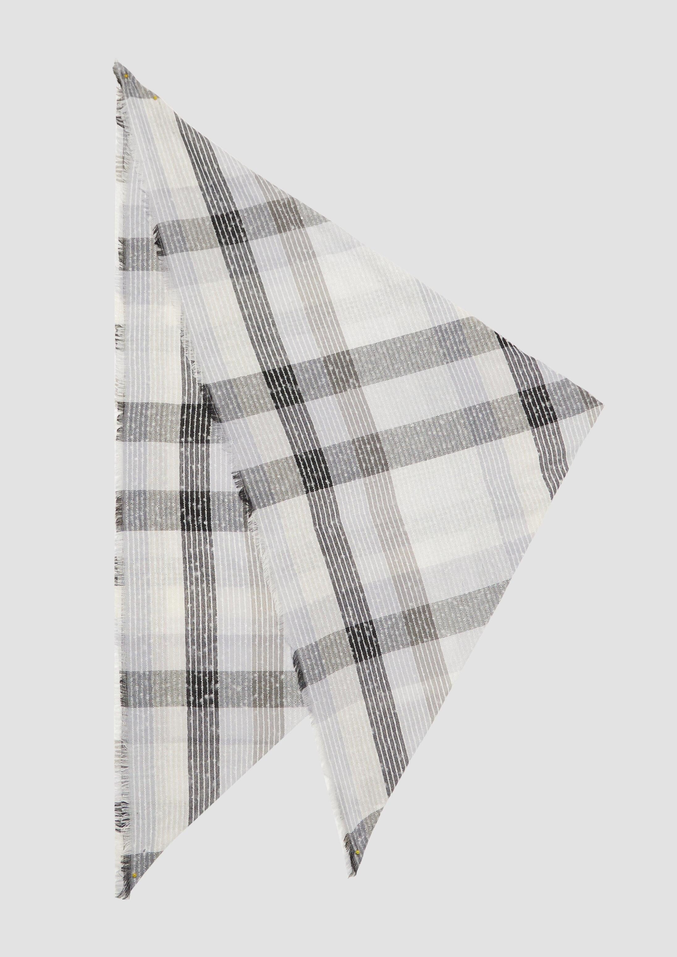 s.Oliver Schal Schal, Quadratischer Schal mit Karomuster