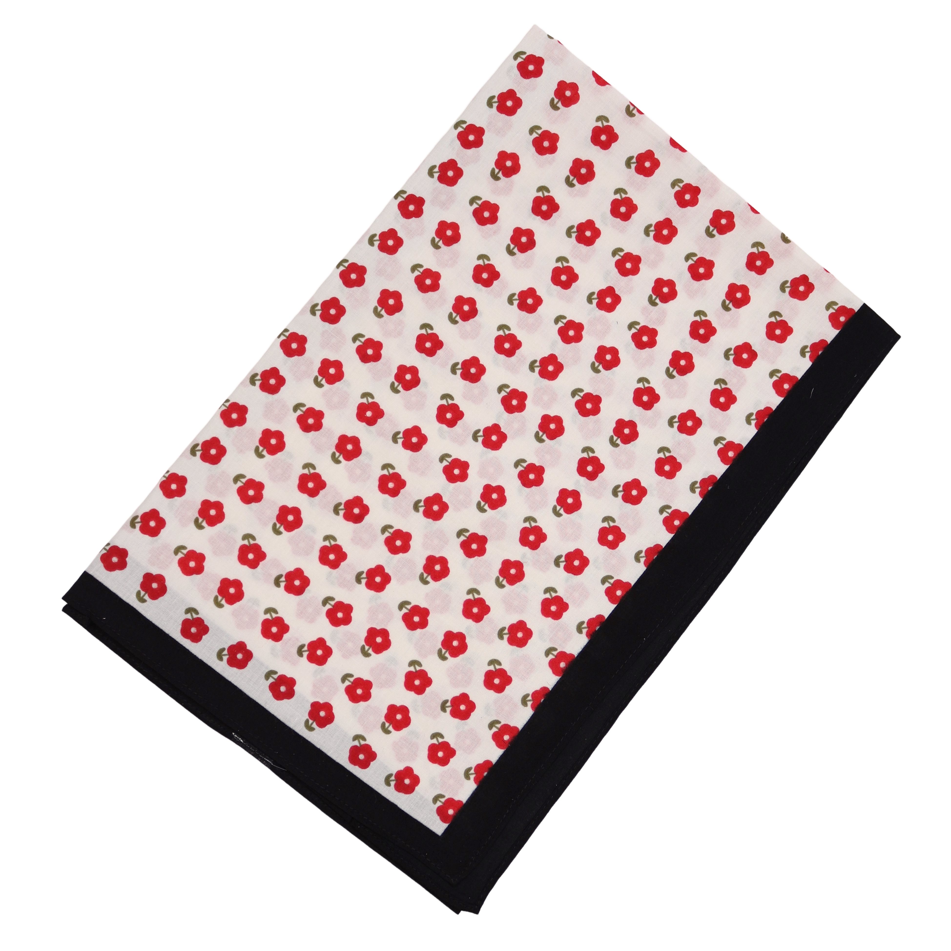 MIRROSI Nickituch Dreicktuch ca. 65 × 65 cm, feine Gewebe aus 100% Baumwolle, Damen Halstuch ideal für Frühling, Sommer oder Herbst